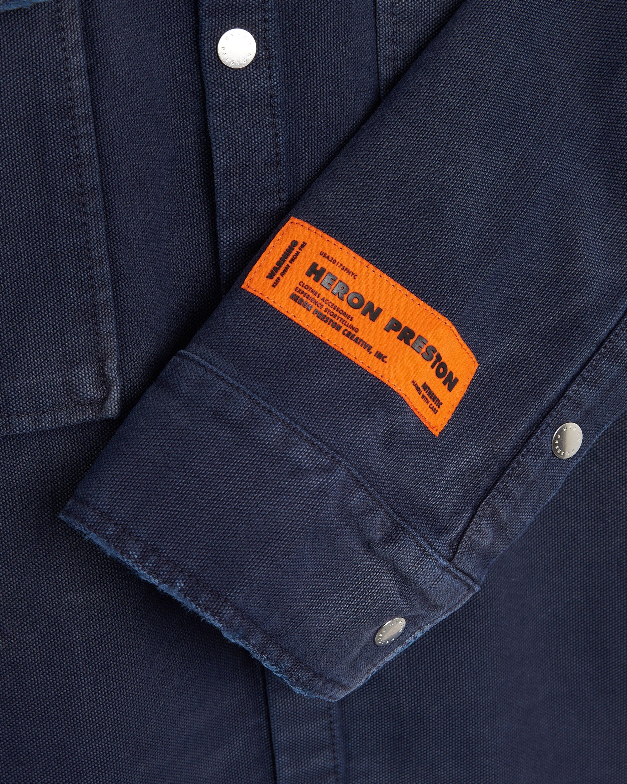 Heron Preston Camisa Heron Preston Distressed Canvas Men's Shirt para hombre