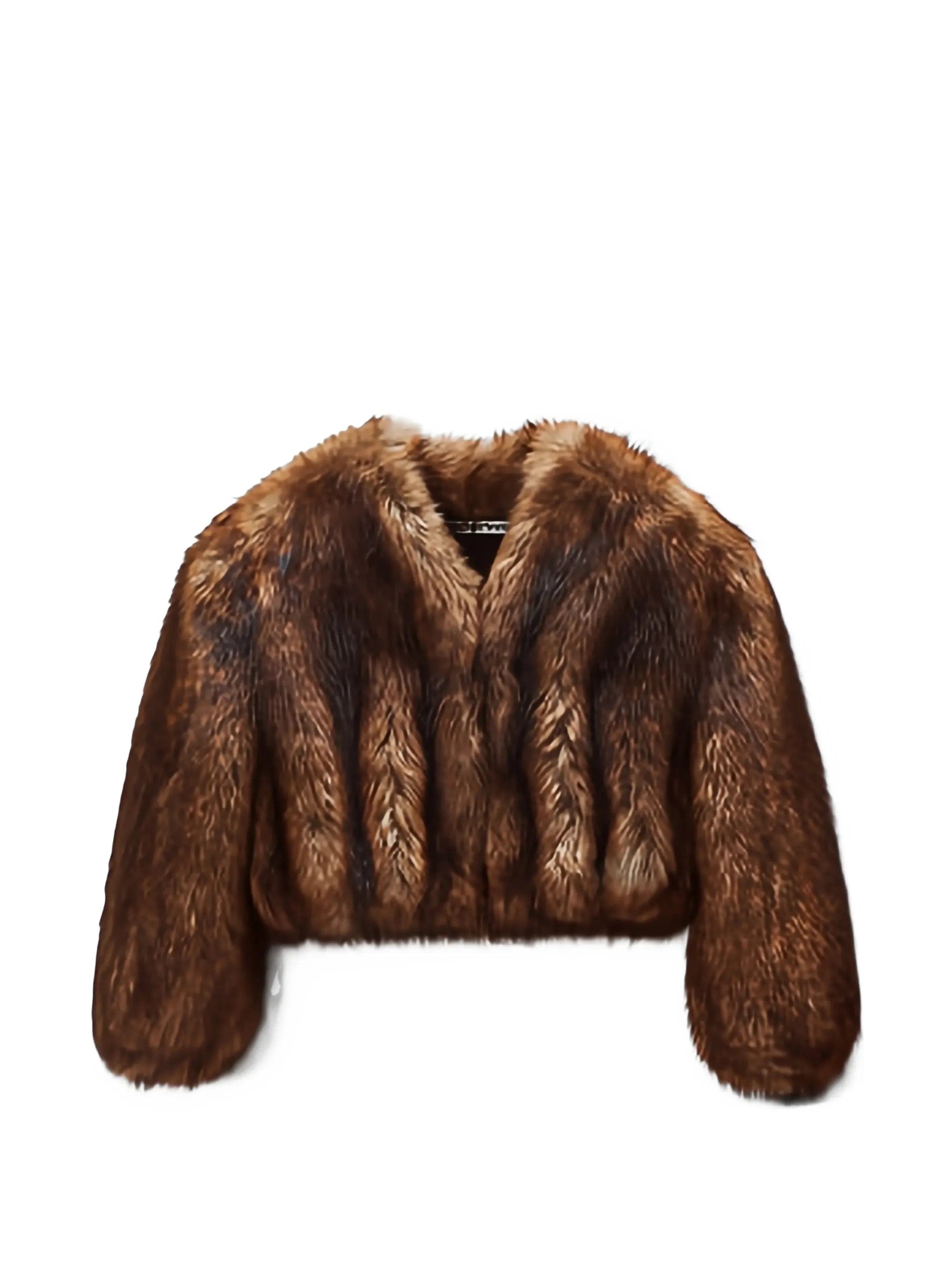 Alexander Wang cropped faux - fur jacket