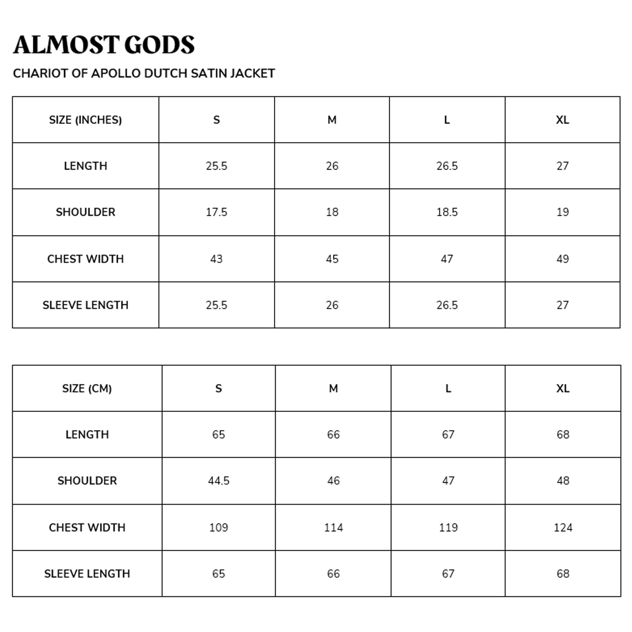 Almost Gods CHARIOT OF APOLLO JACKET
