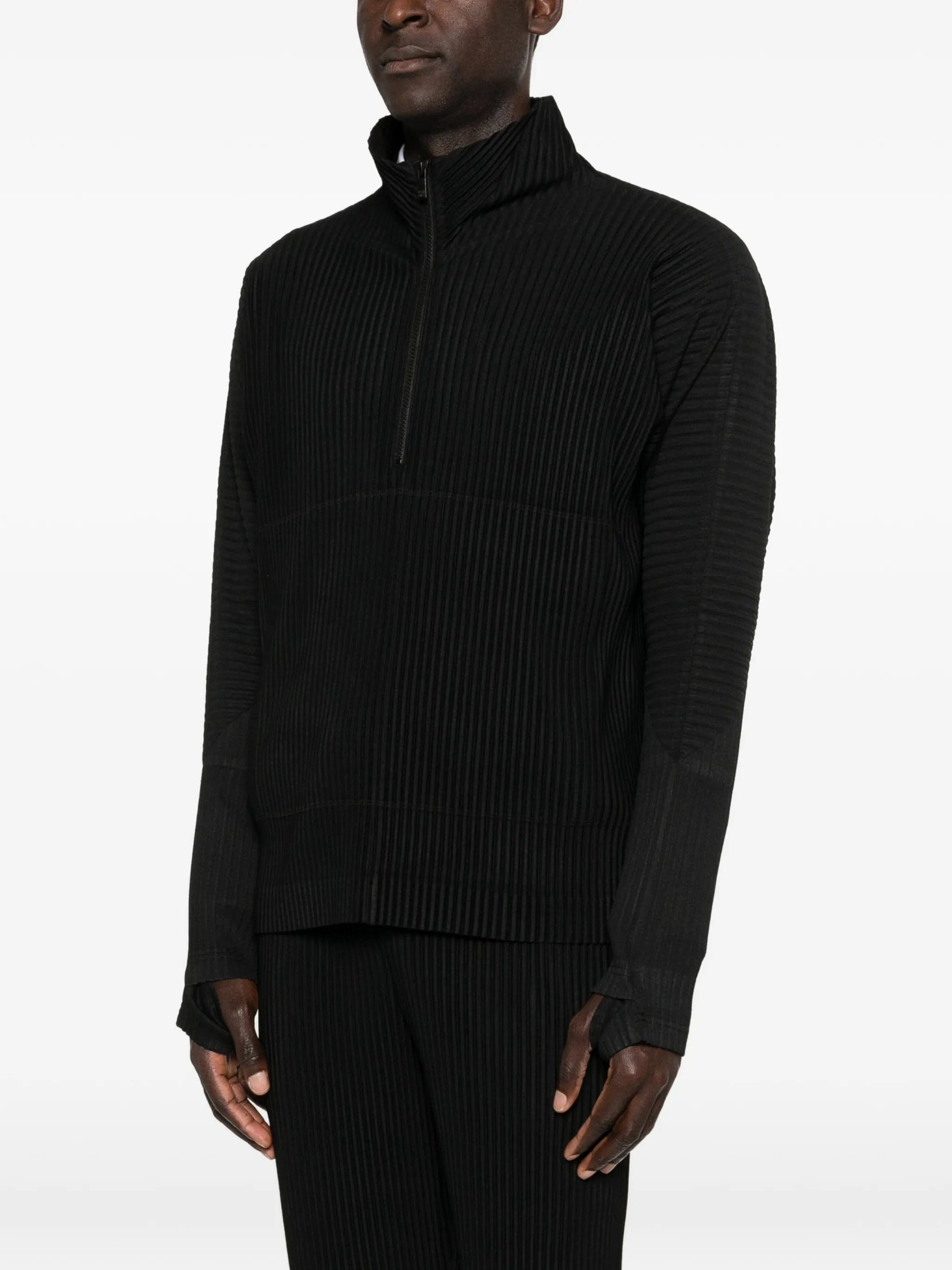 Homme Plissé Issey Miyake March pleated zip jacket