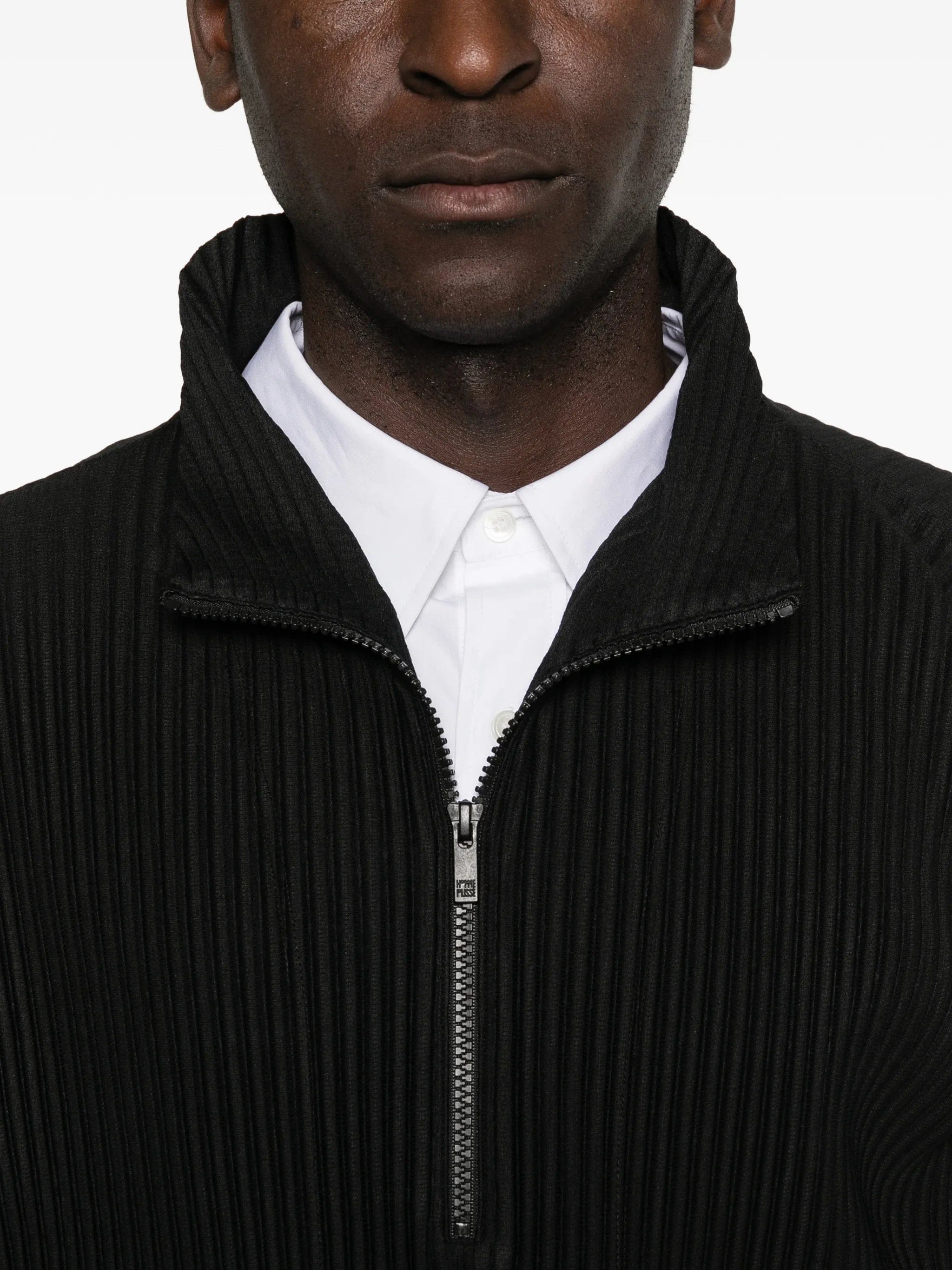 Homme Plissé Issey Miyake March pleated zip jacket