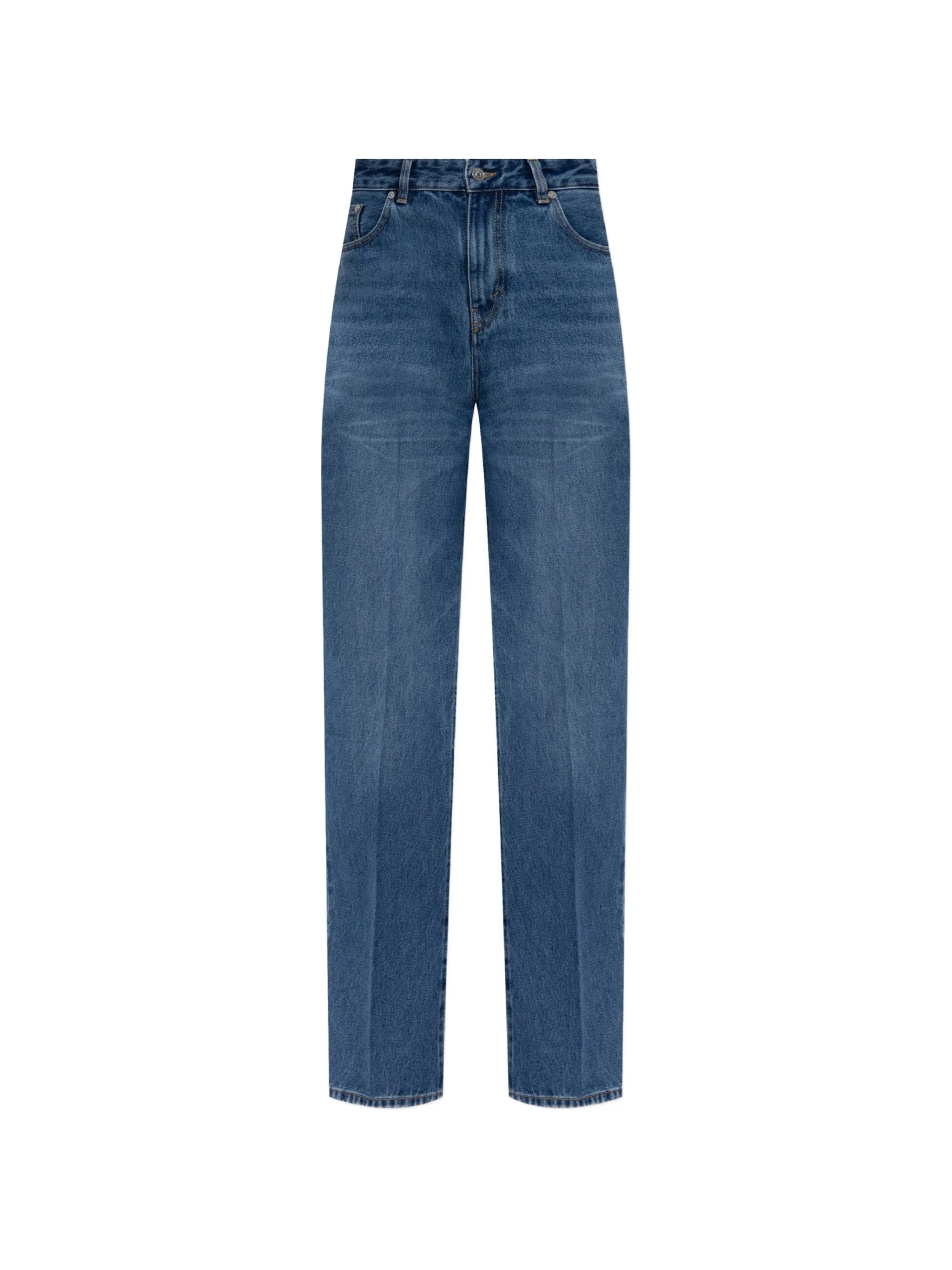 Victoria Beckham pressed - crease jeans