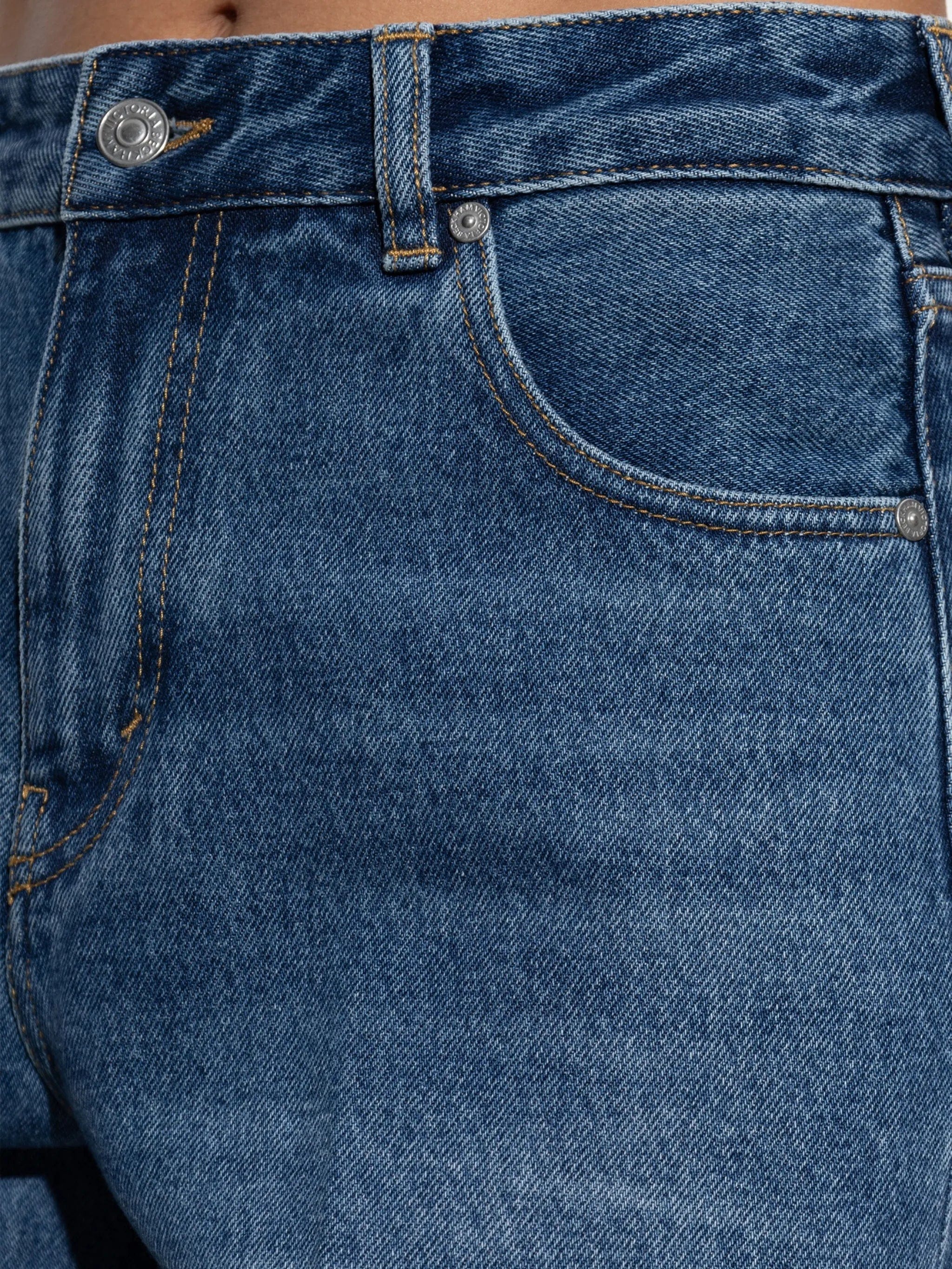 Victoria Beckham pressed - crease jeans