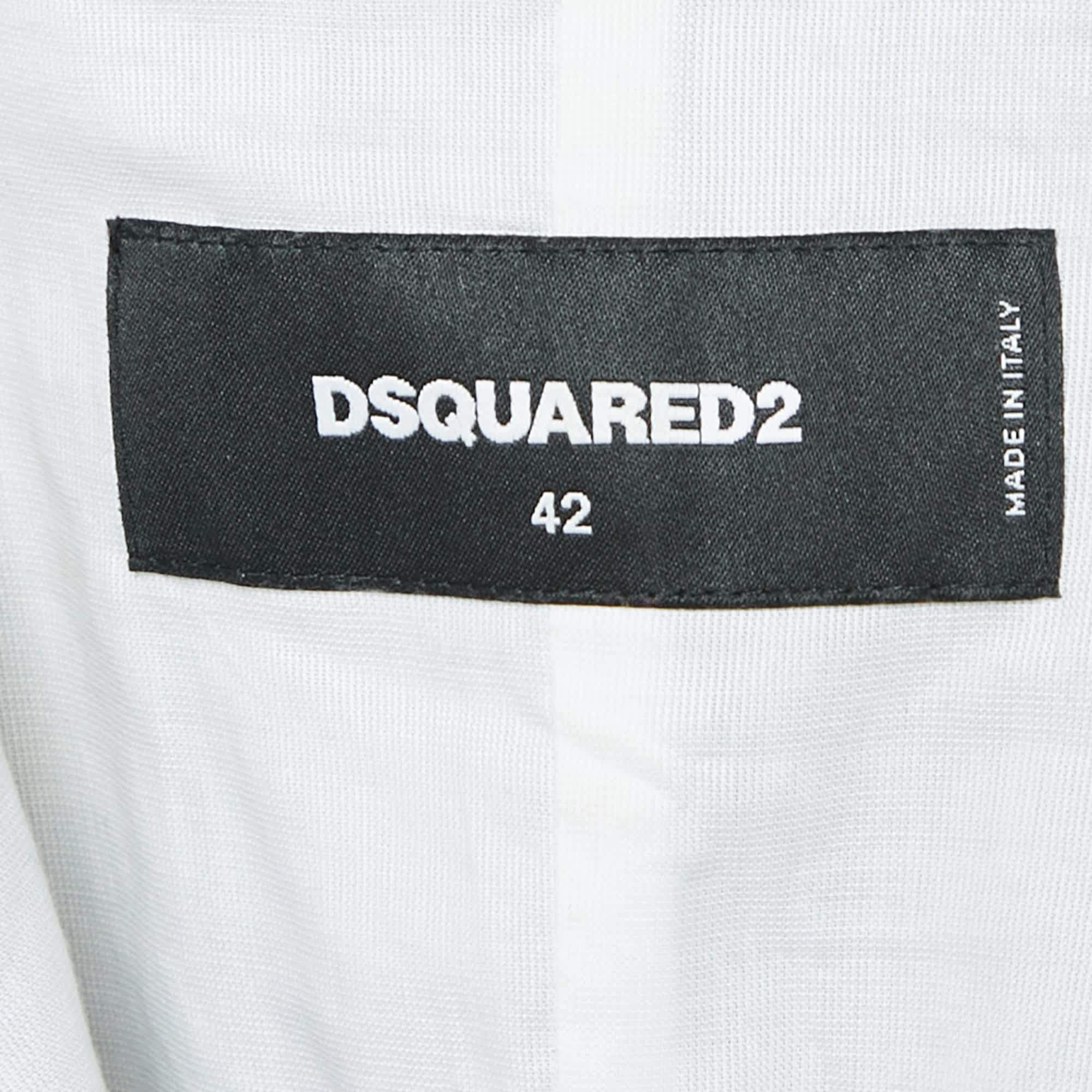 Dsquared2 Black Velvet Single Breasted Blazer