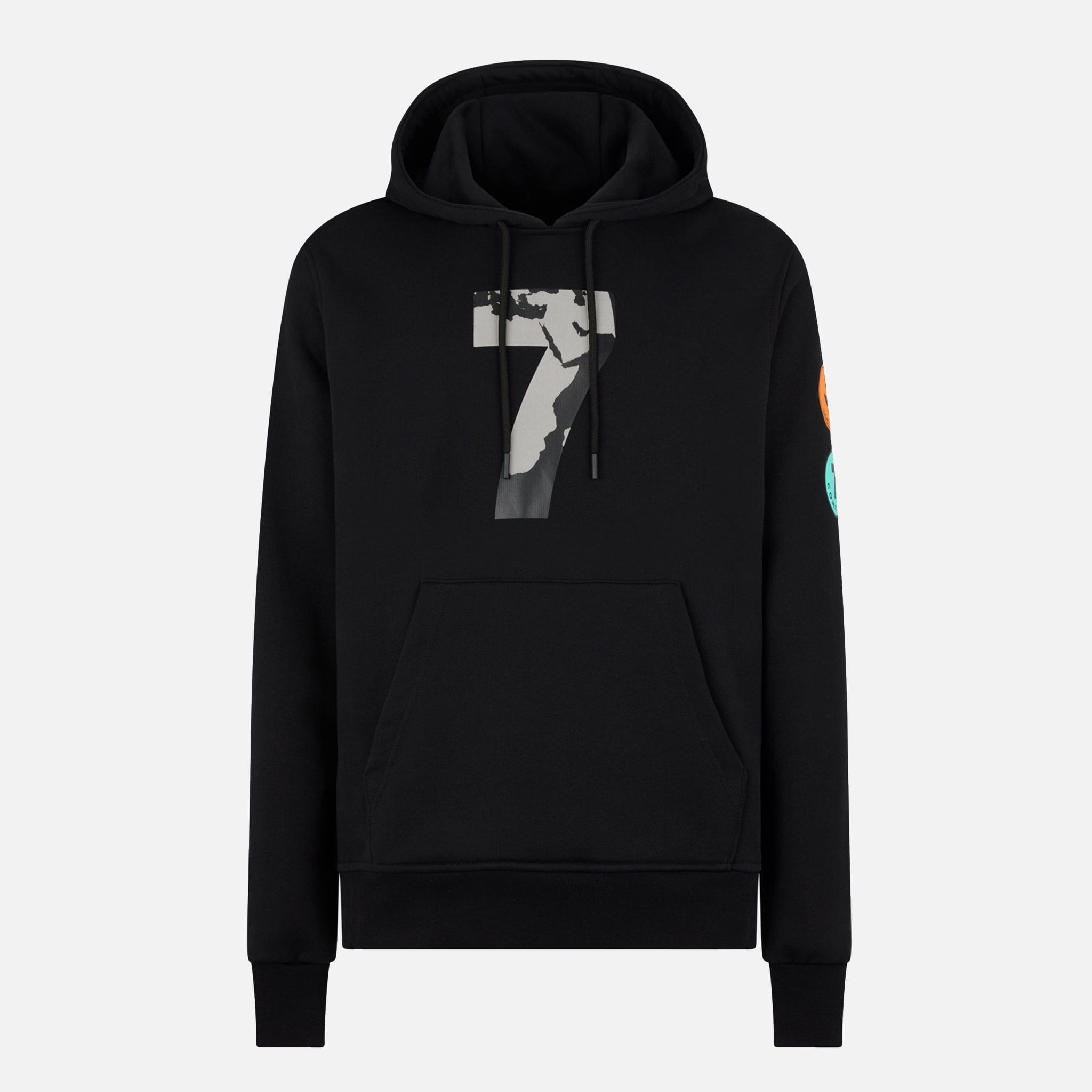 SAVE THE DUCK COMPOUND x SAVE THE DUCK 7 HOODIE - BLACK / GREY