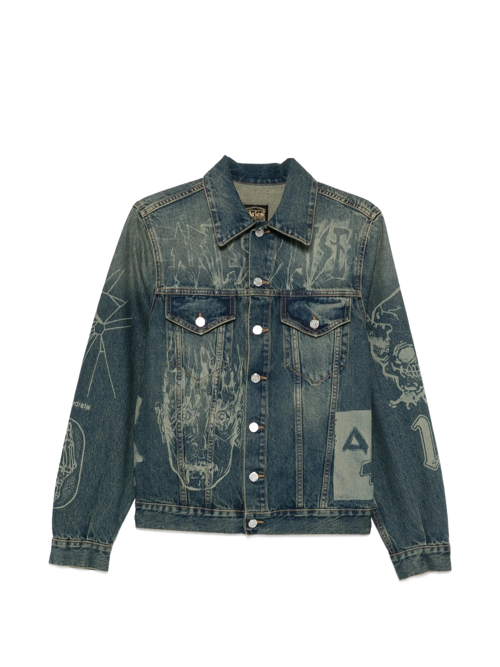 Aries graphic - print denim jacket