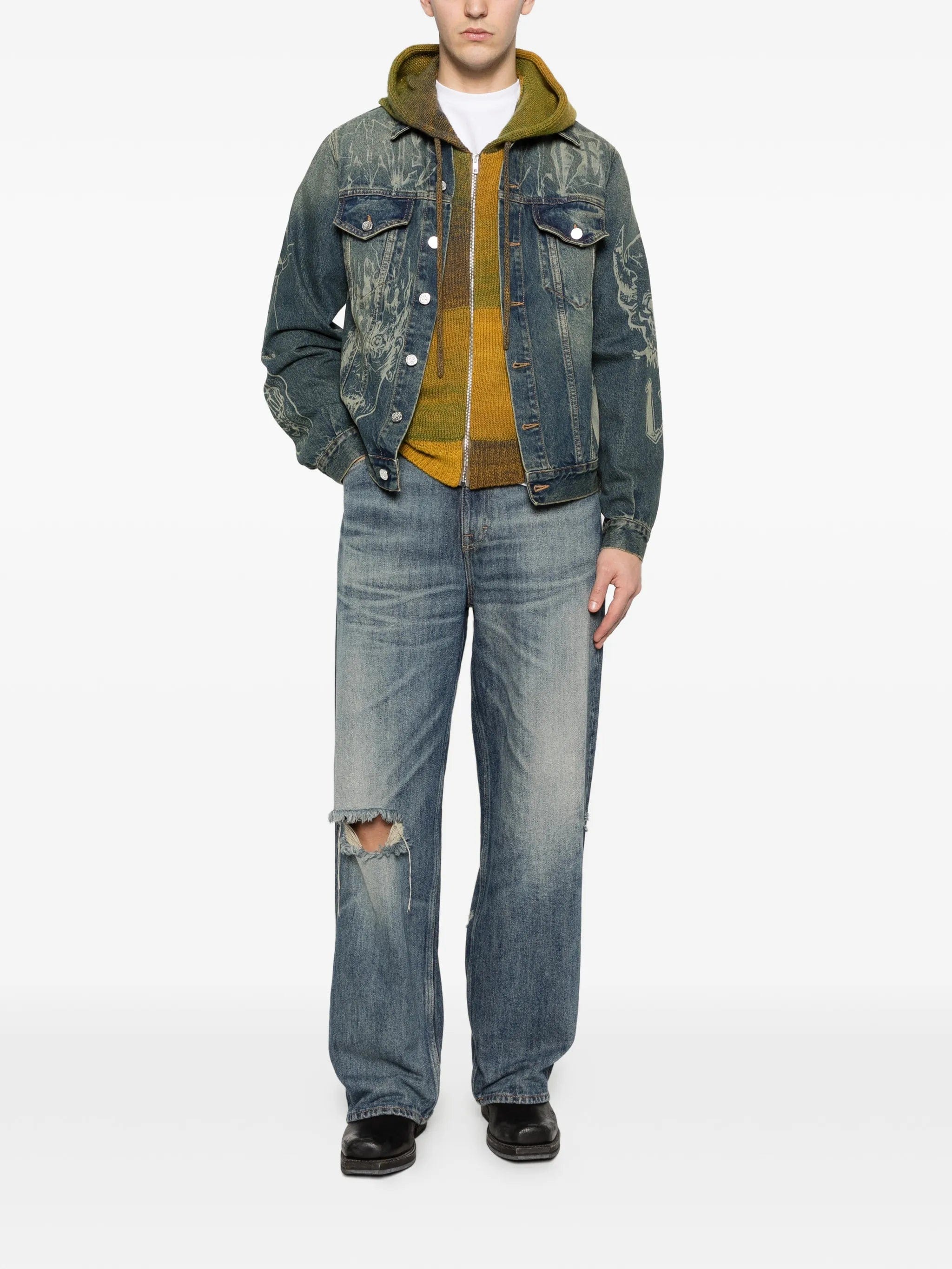 Aries graphic - print denim jacket