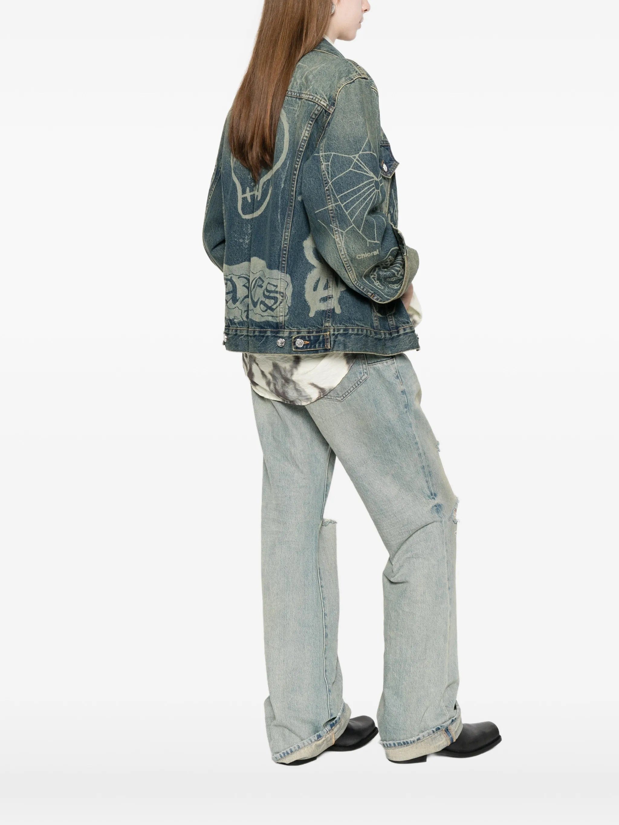 Aries graphic - print denim jacket