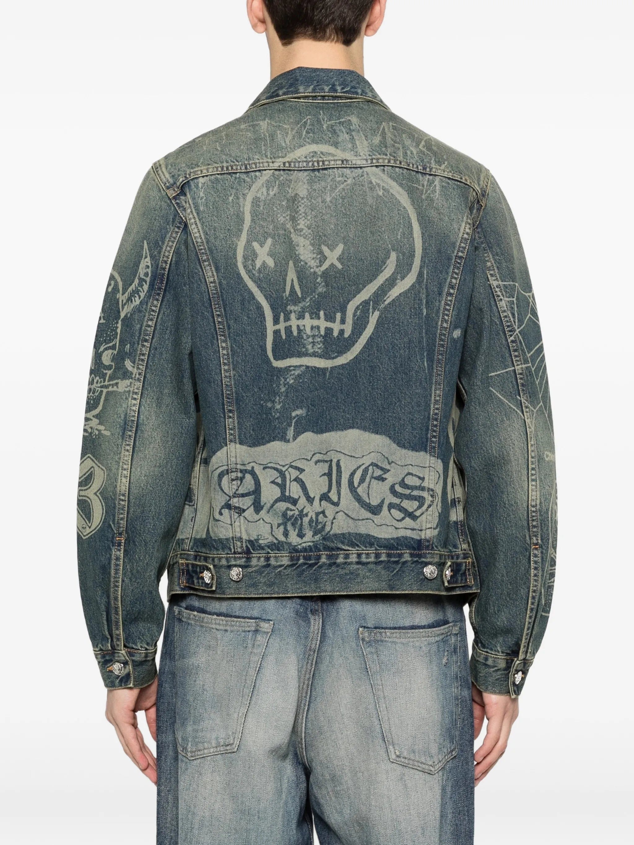 Aries graphic - print denim jacket