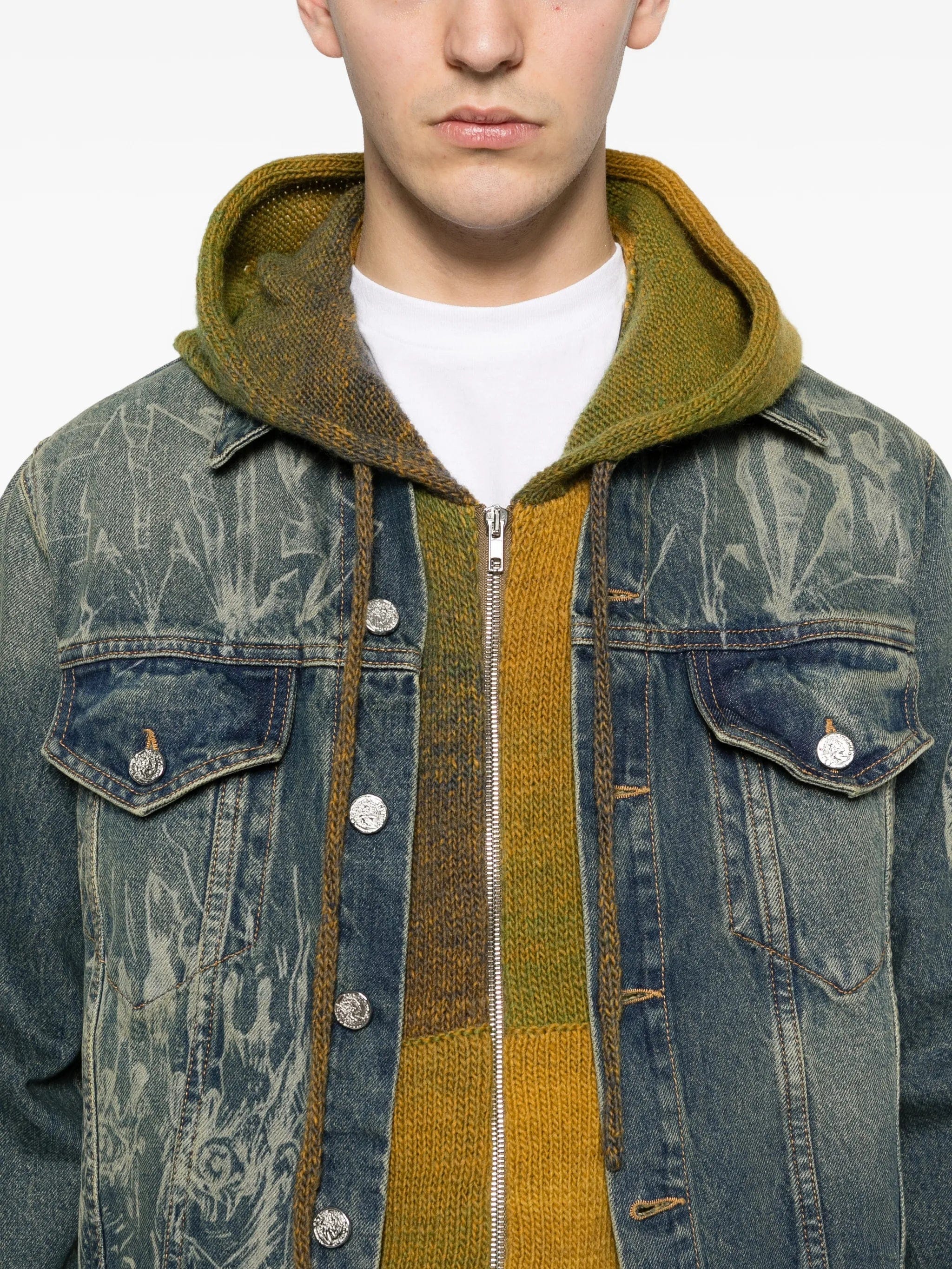 Aries graphic - print denim jacket