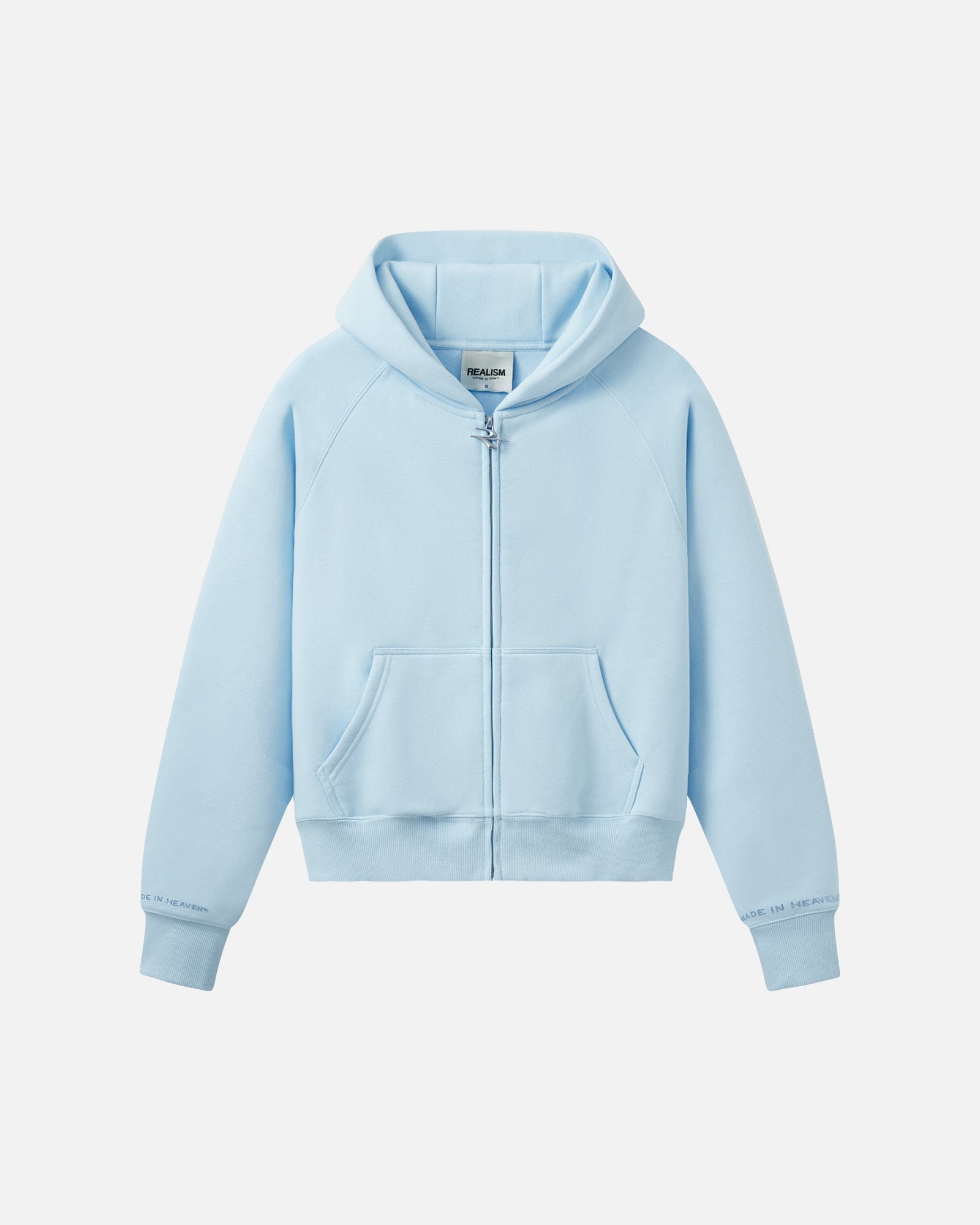 Realism SSS REALISM GLIMMER LOGO ZIP HOODIE V2 POWDER BLUE