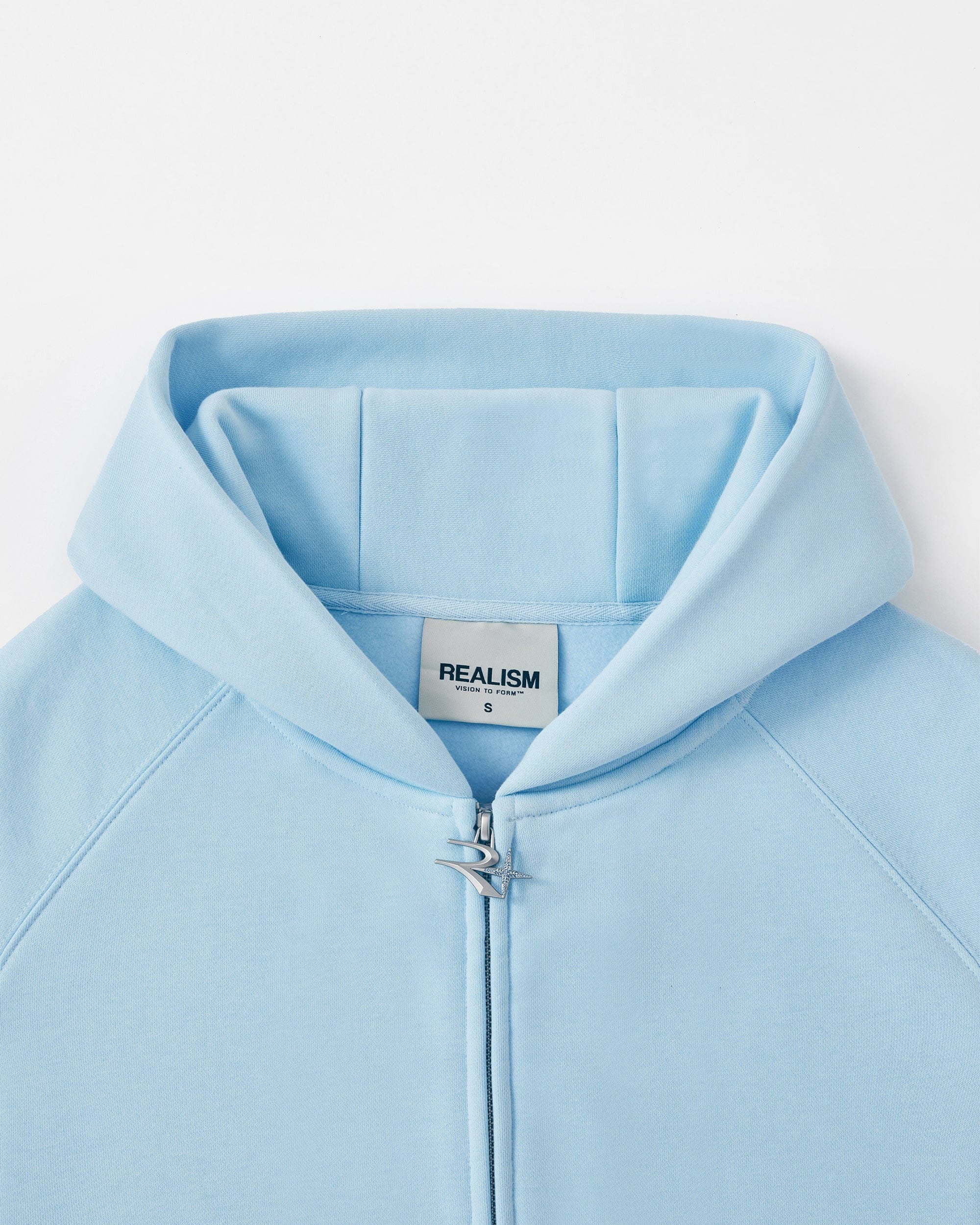 Realism SSS REALISM GLIMMER LOGO ZIP HOODIE V2 POWDER BLUE