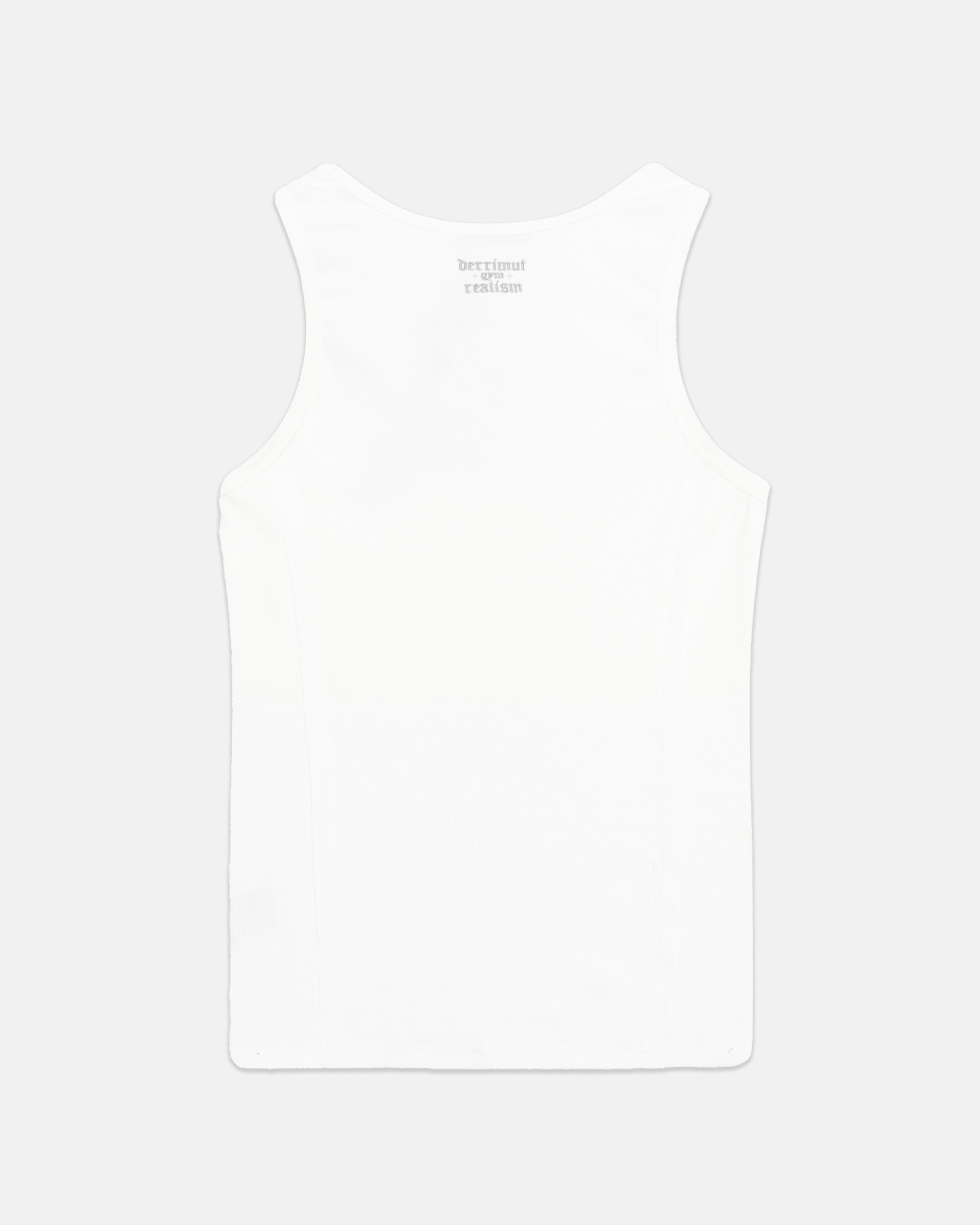 Realism SSS REALISM x DERRIMUT GYM R+D RIBBED TANK TOP WHITE