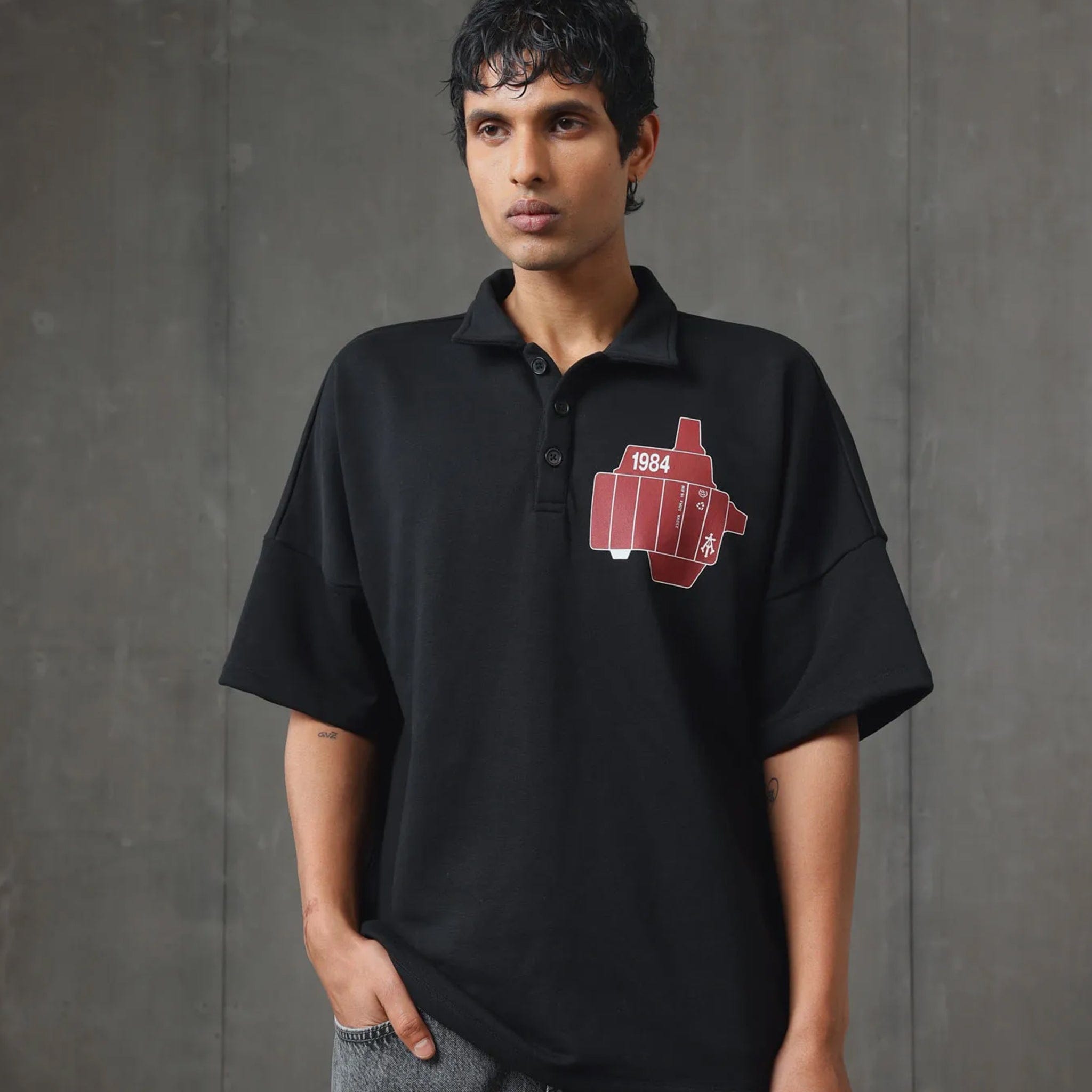 Almost Gods Assemblage Boxy Polo