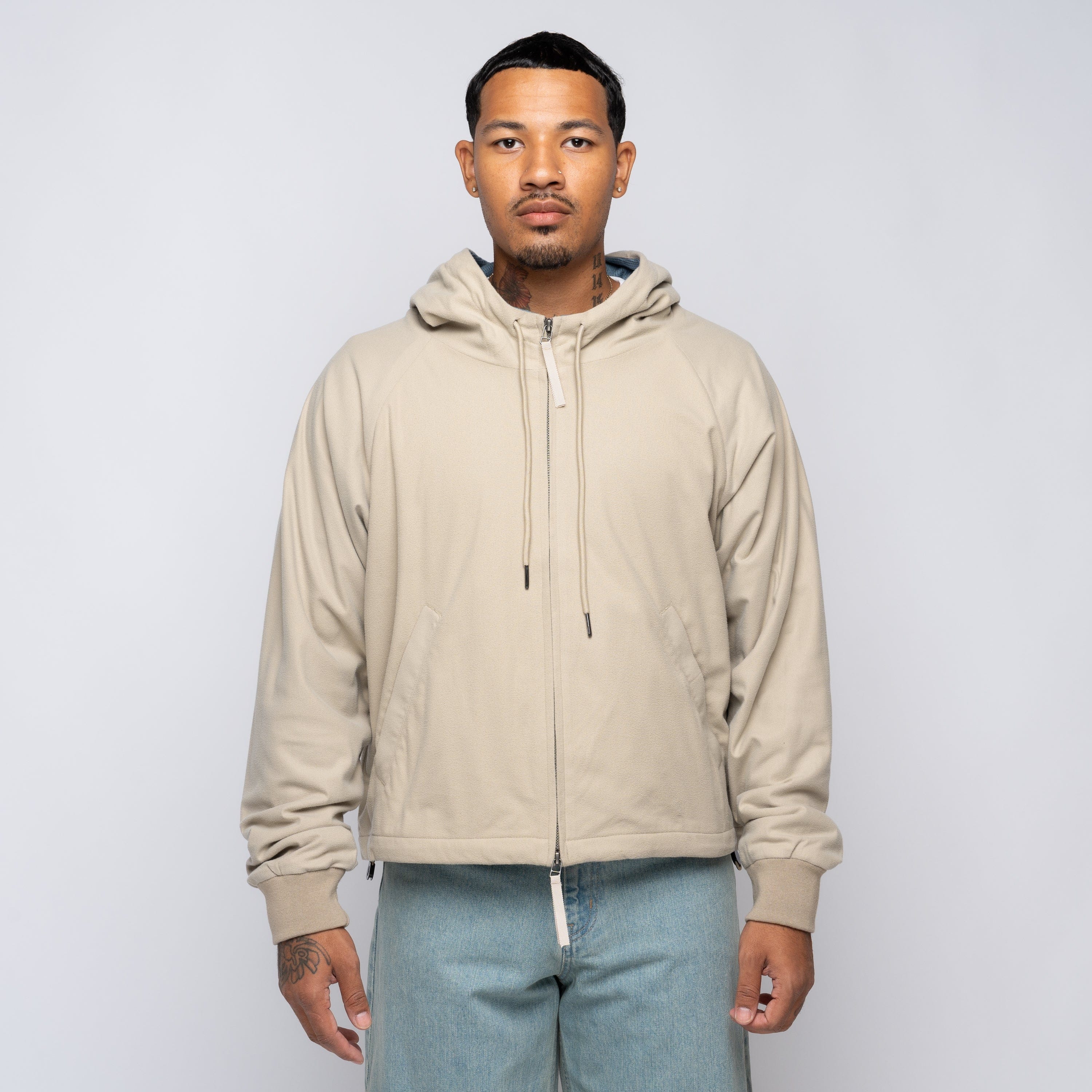 Wind and Sea Fleece Zip Khaki WDS - O - CLC - 24 - Q4 - TP - 01