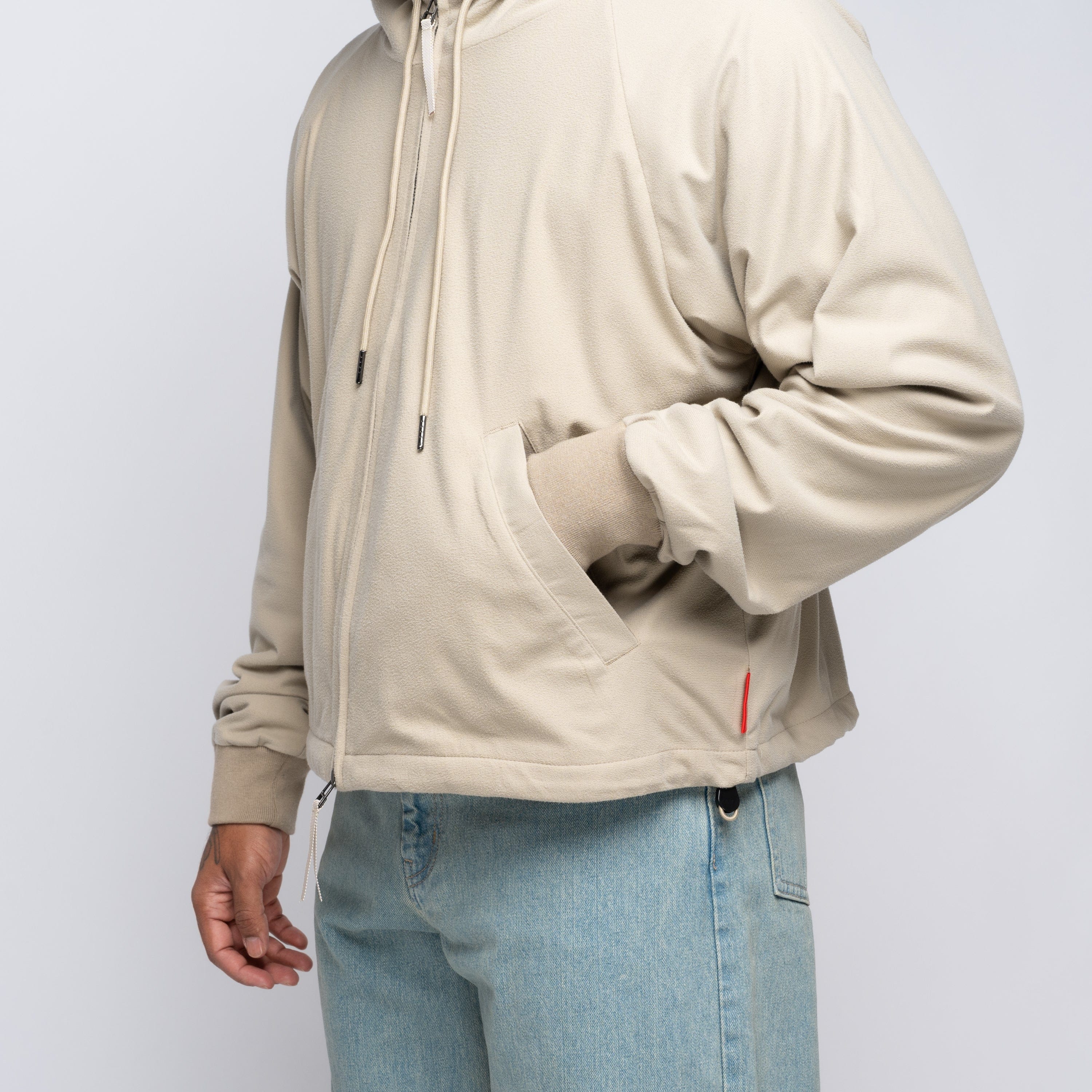 Wind and Sea Fleece Zip Khaki WDS - O - CLC - 24 - Q4 - TP - 01