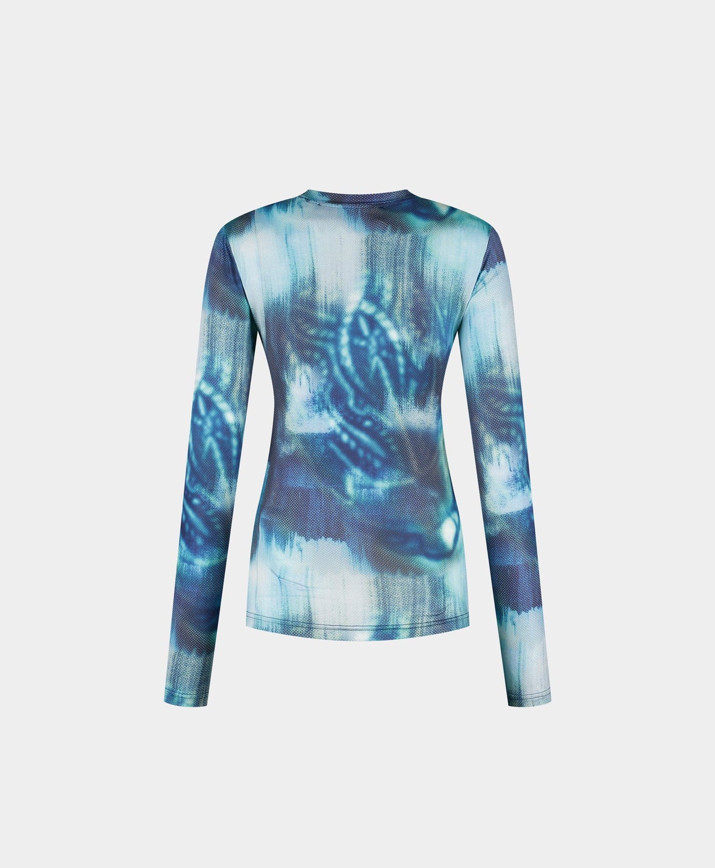Blue Fitted Braid Longsleeve