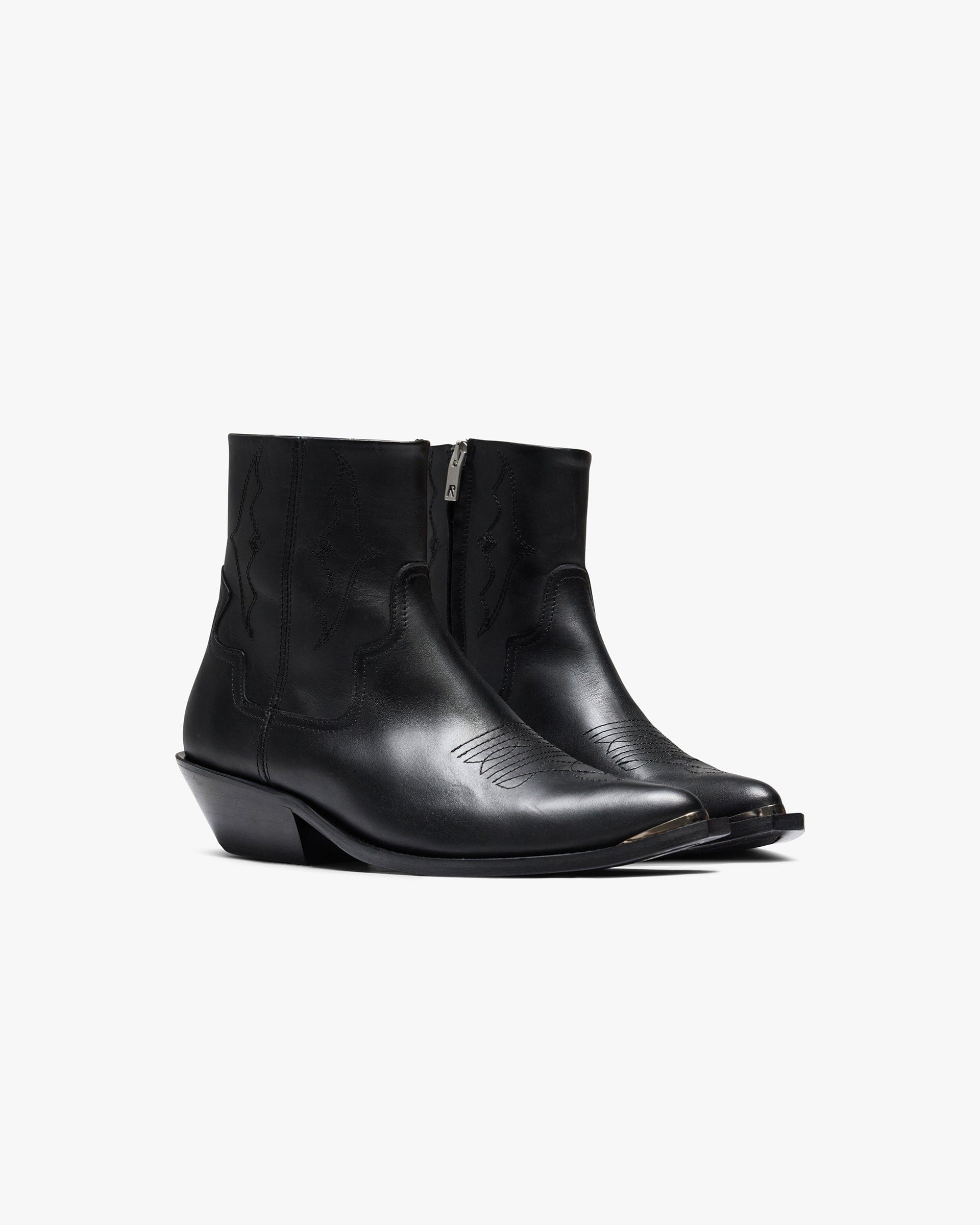 SS26 Michael Zip Boot Leather - Black