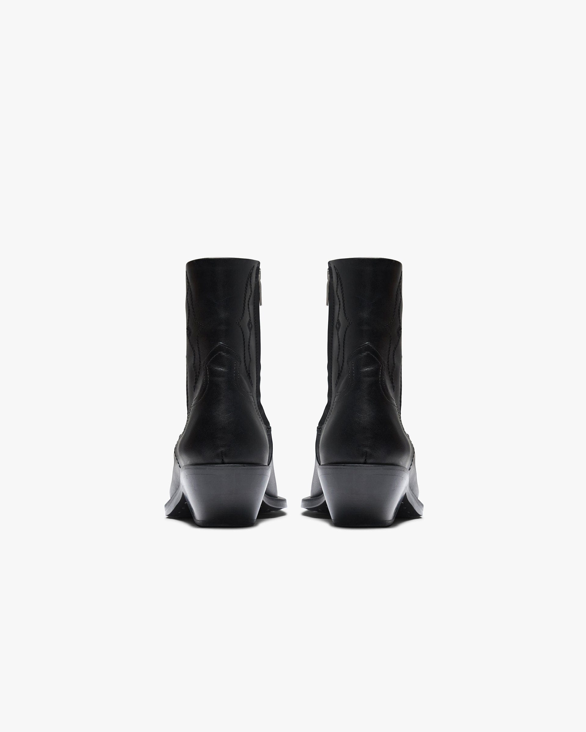 SS26 Michael Zip Boot Leather - Black