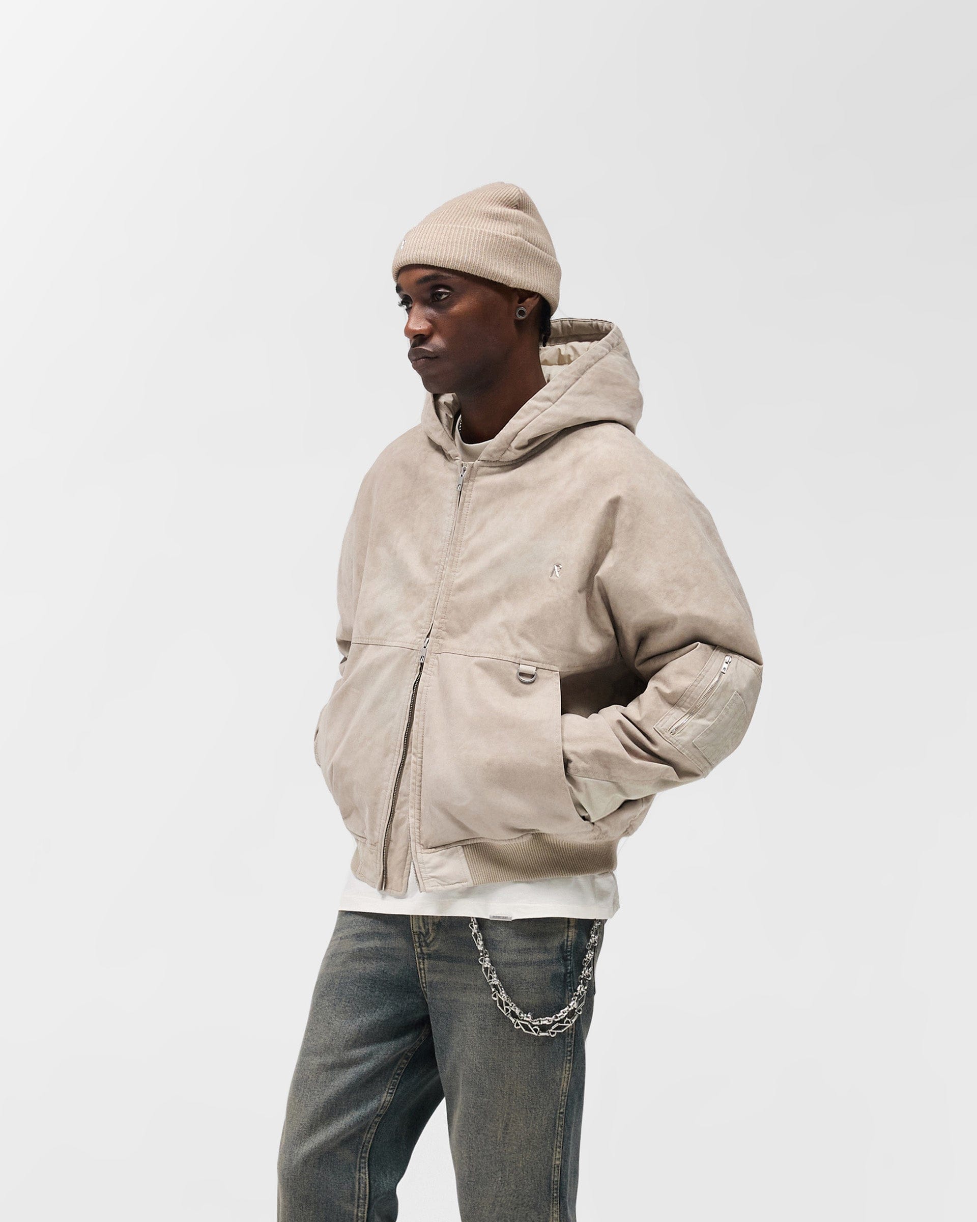FW25 Hooded Bomber - Beige