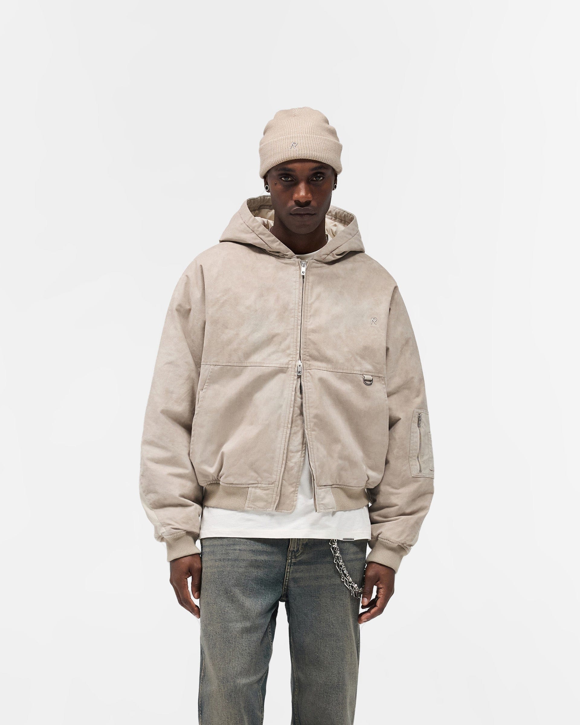 FW25 Hooded Bomber - Beige