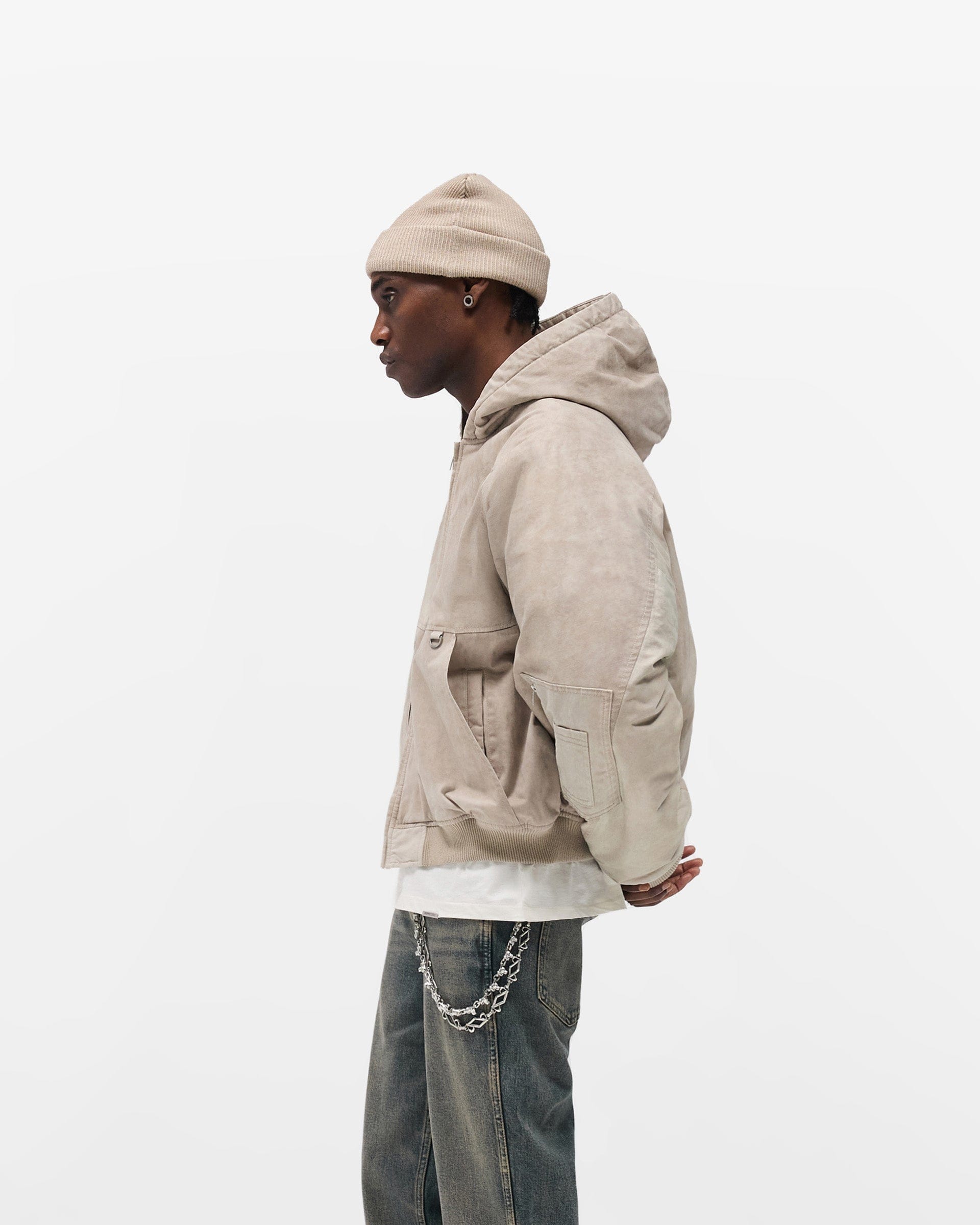 FW25 Hooded Bomber - Beige