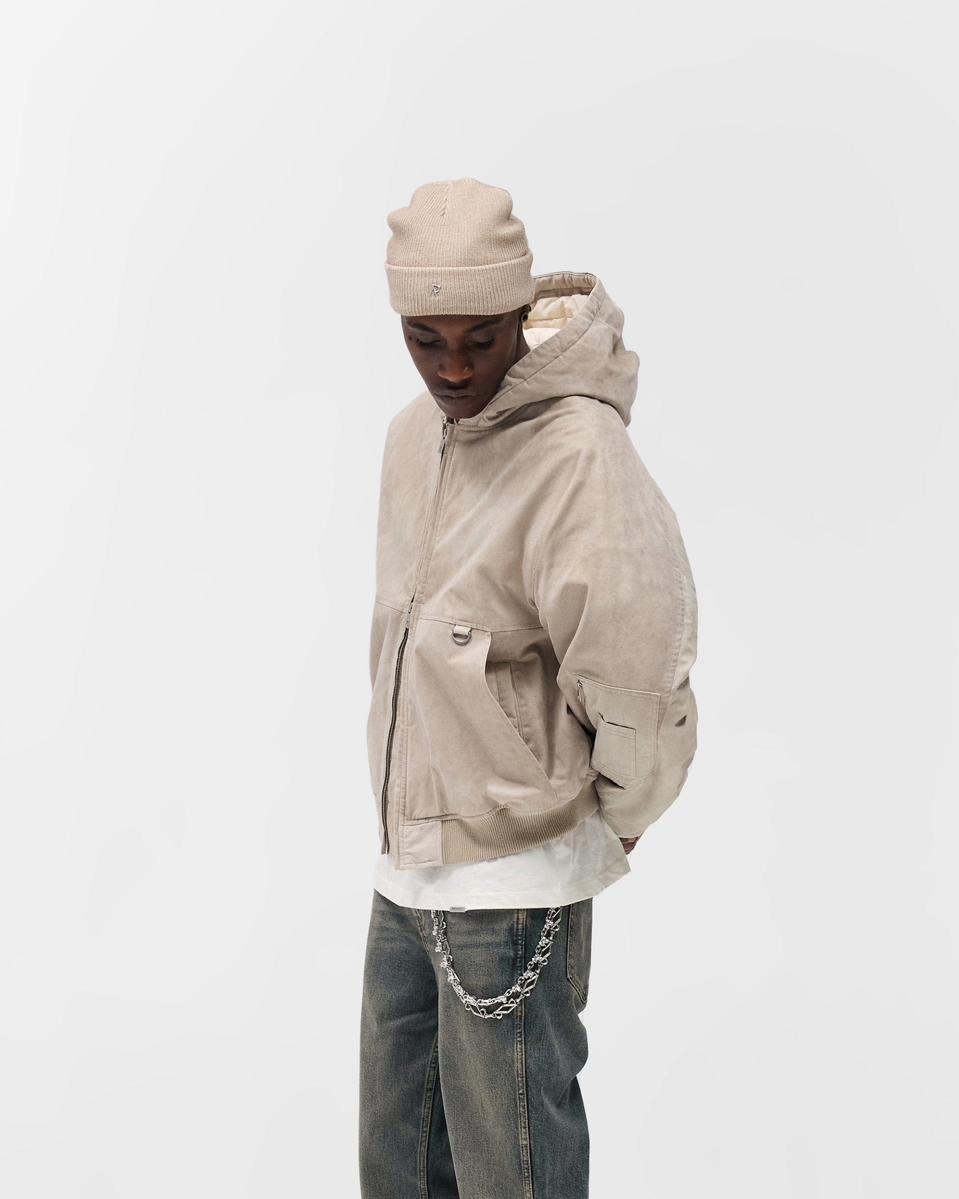 FW25 Hooded Bomber - Beige