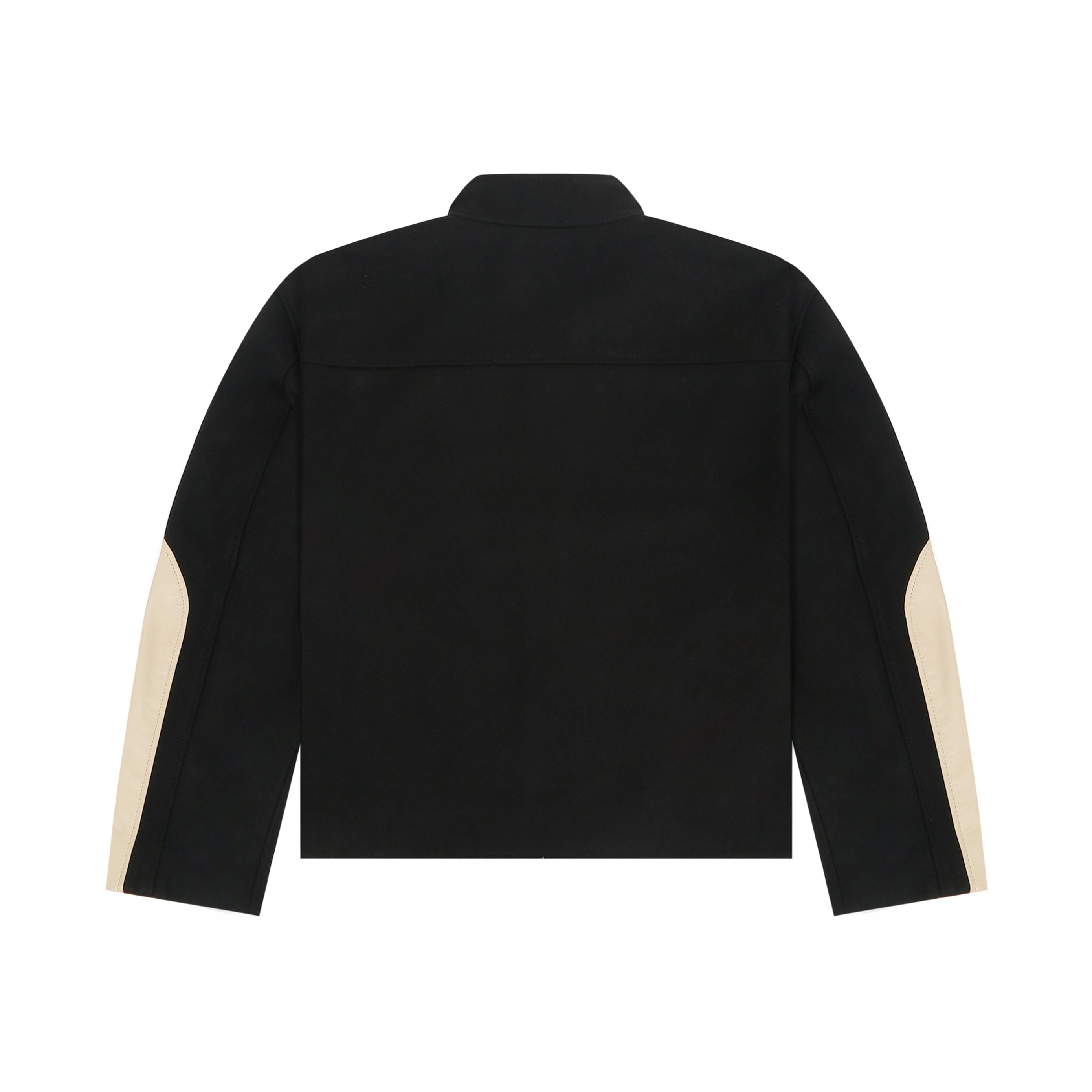 Struct DISTRESSED LEATHER RIDER JACKET BLACK