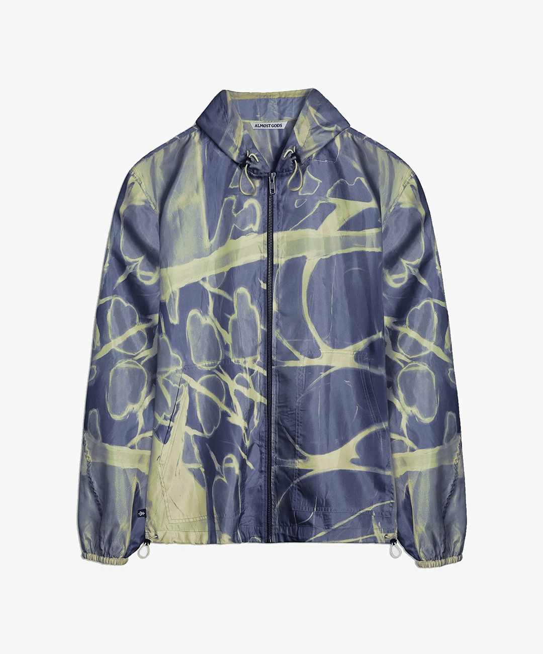 ALMOST GODS | FELT THORN BLOOM RELAXED WINDBREAKER JACKET { NAVY