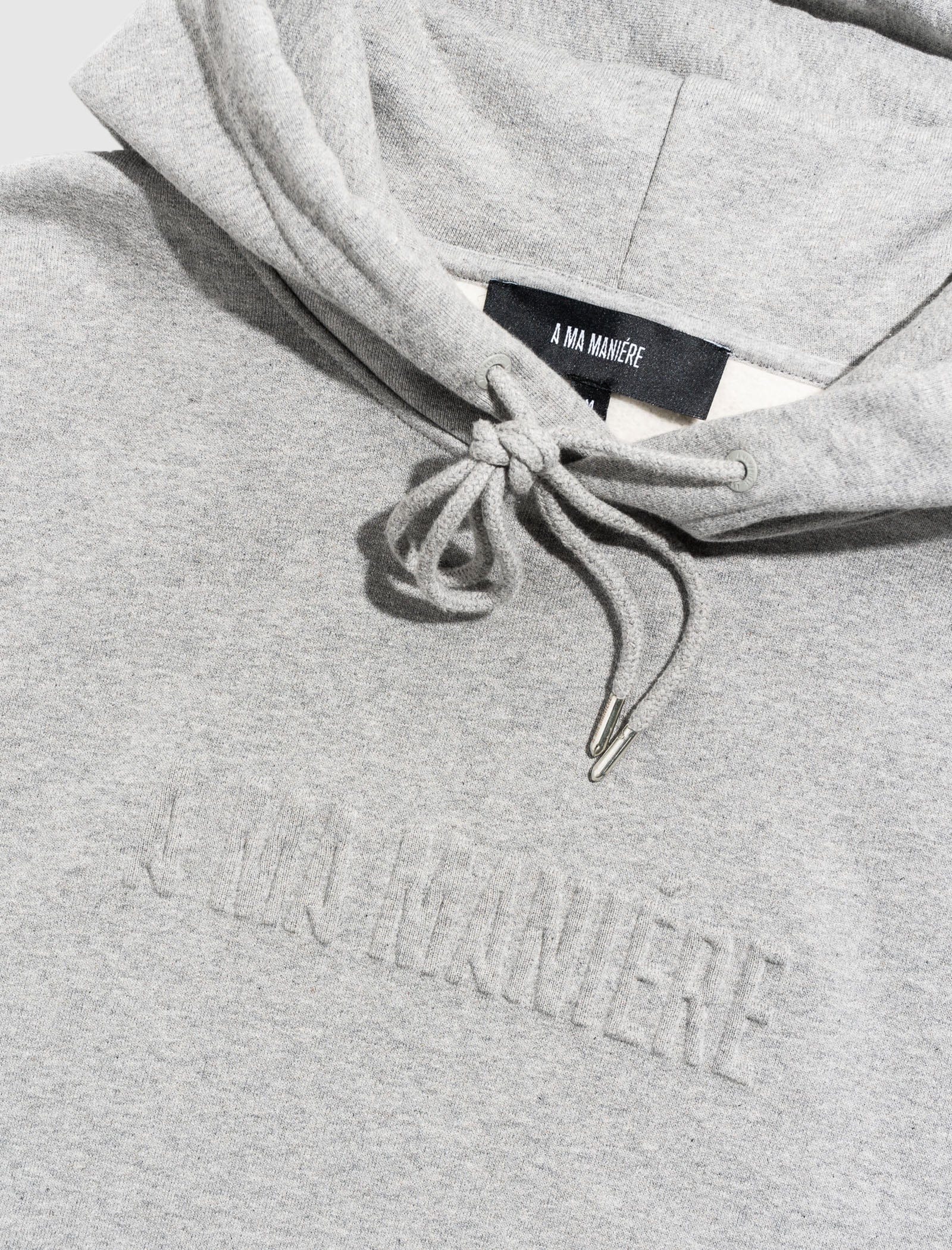 A MA Maniére CONTRAST STITCH HOODIE