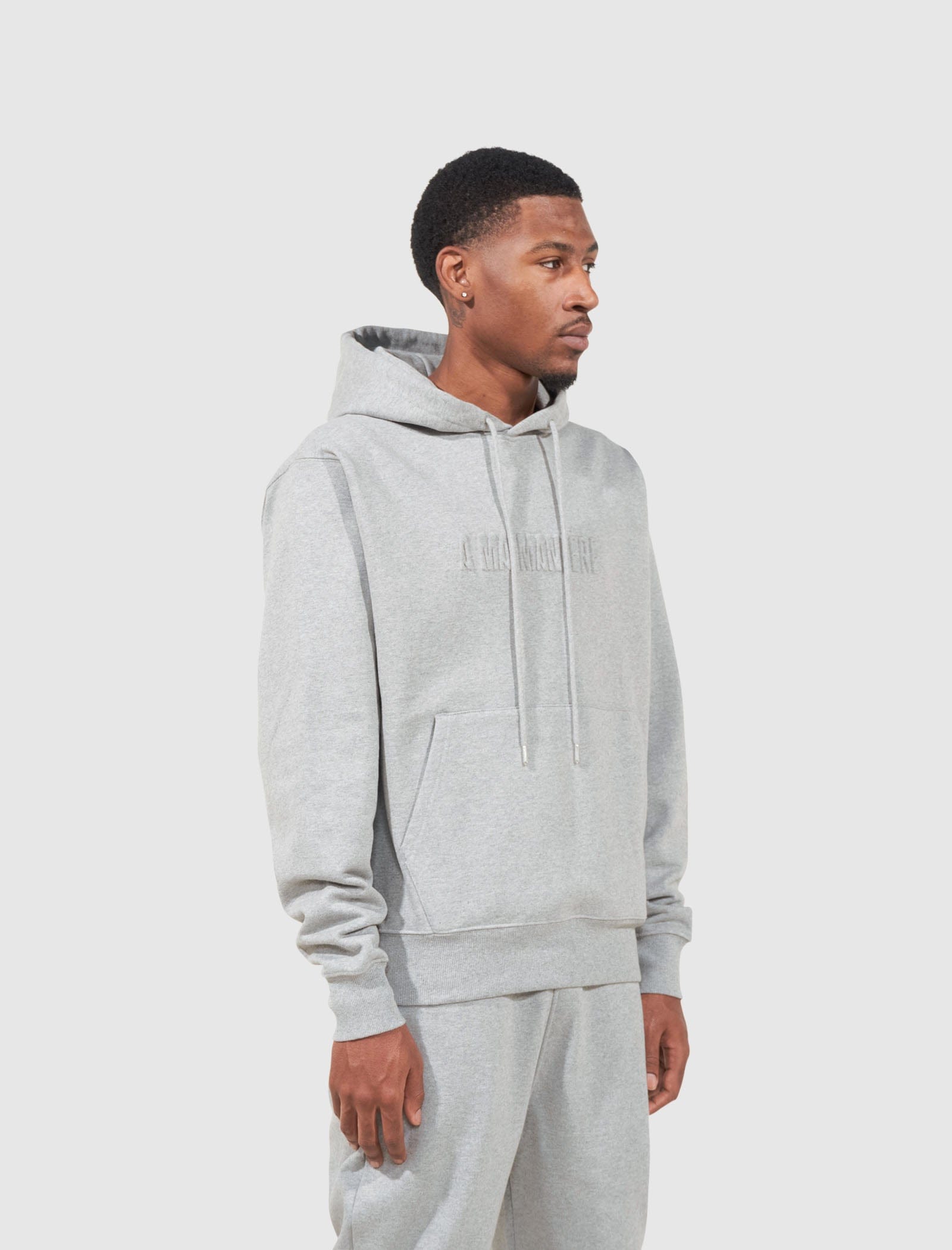 A MA Maniére CONTRAST STITCH HOODIE