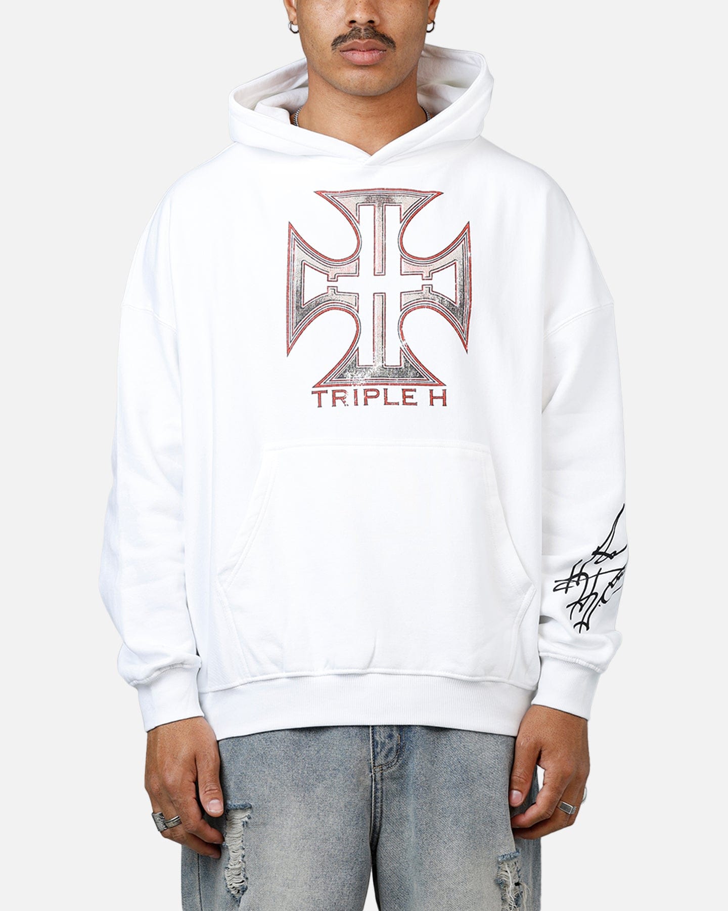 TRIPLE Culture Kings x WWE Triple H Wrestlemania XLI Hoodie White