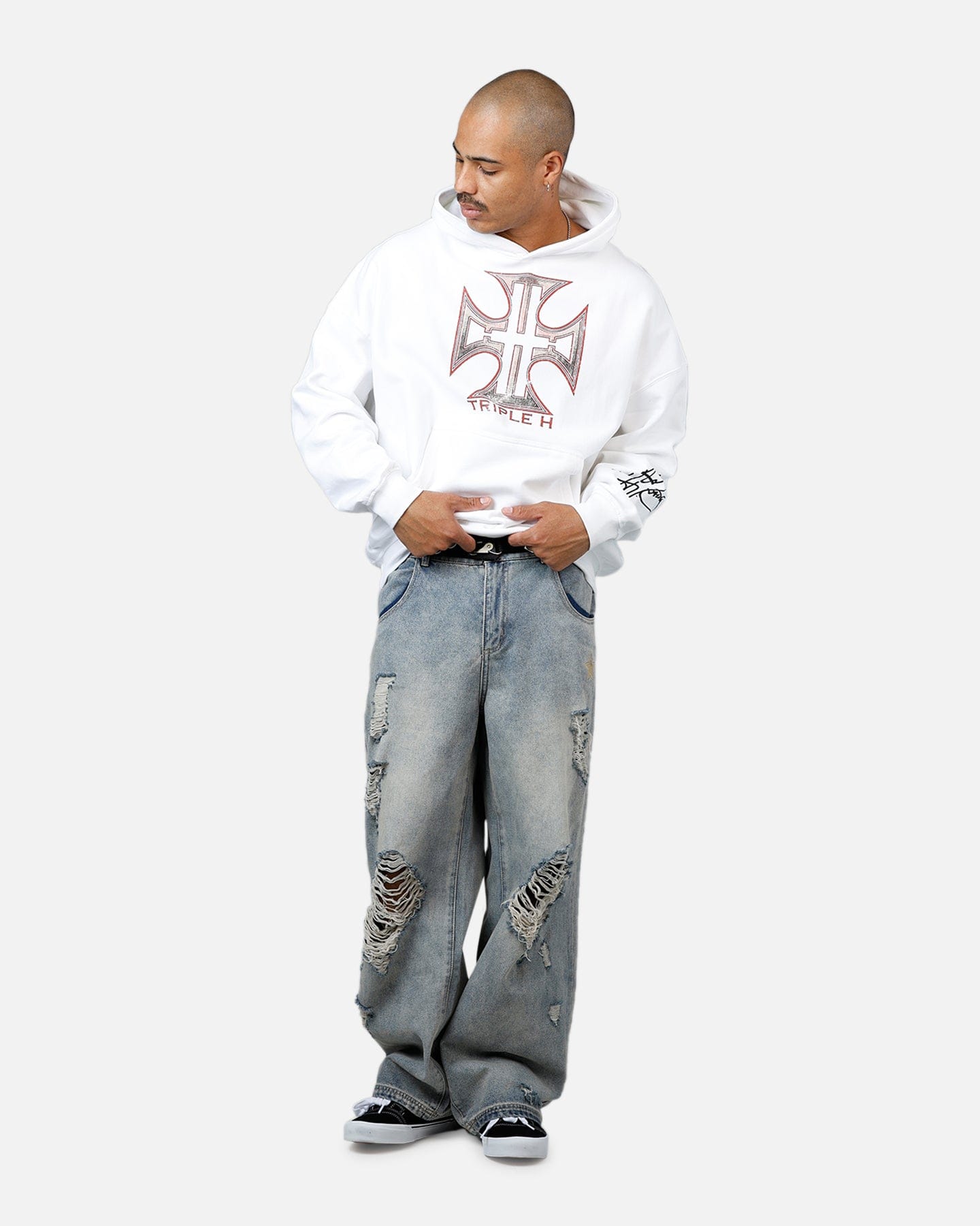 TRIPLE Culture Kings x WWE Triple H Wrestlemania XLI Hoodie White