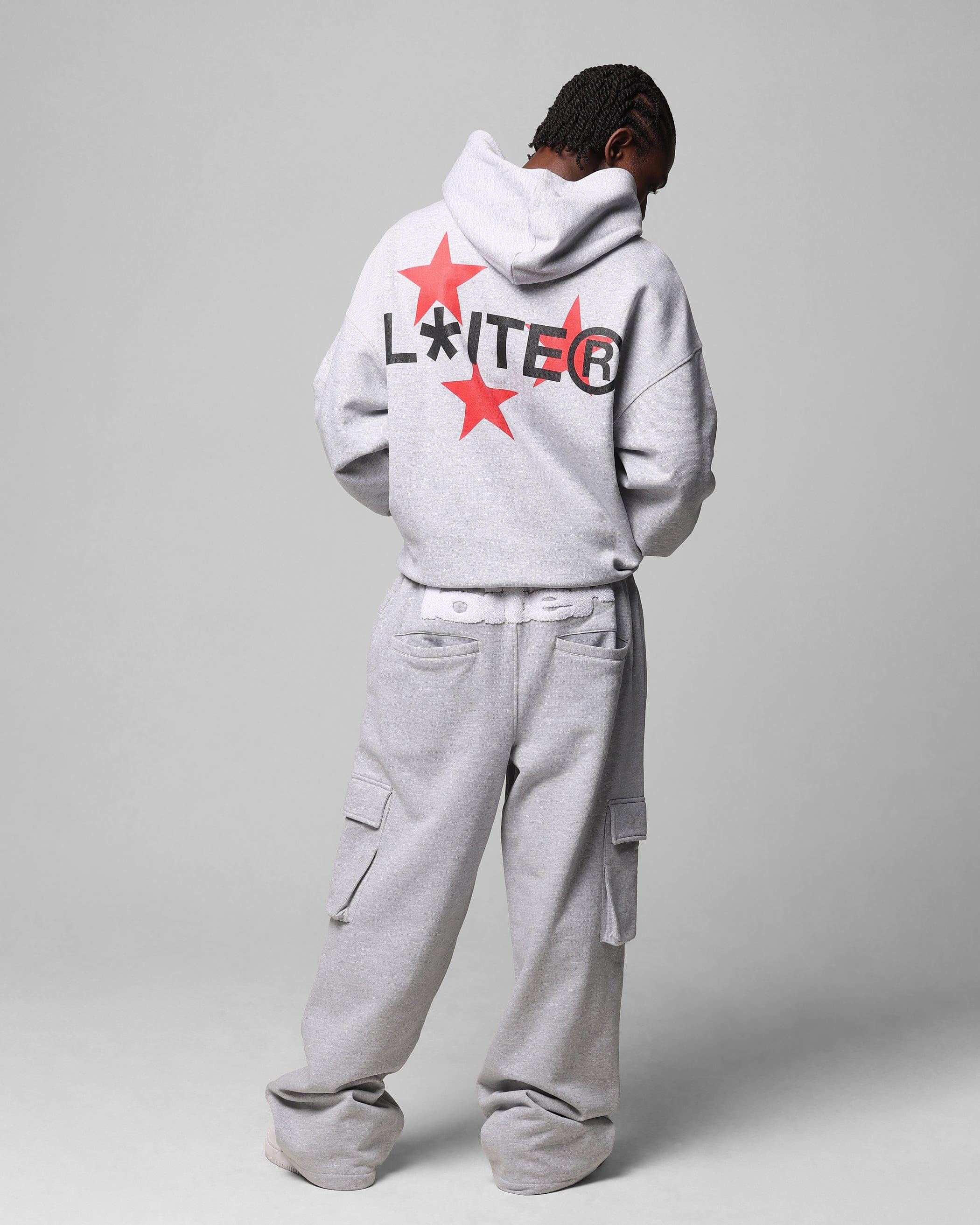 Loiter Trackstar Hoodie Grey Marle