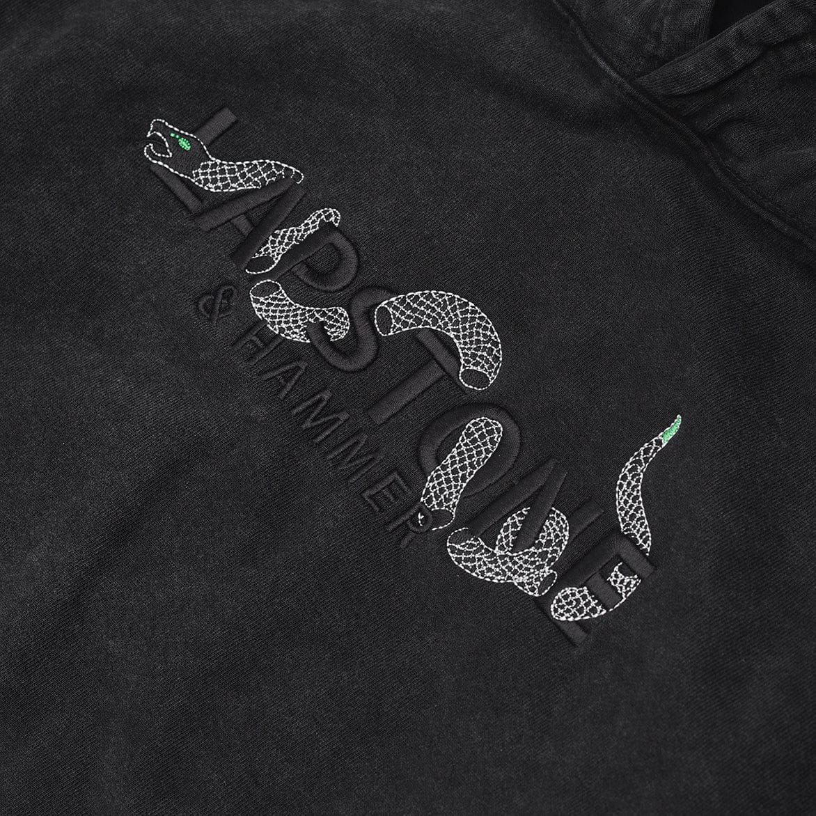 Lapstone & Hammer YEAR OF THE SNAKE HOODIE - VINTAGE BLACK