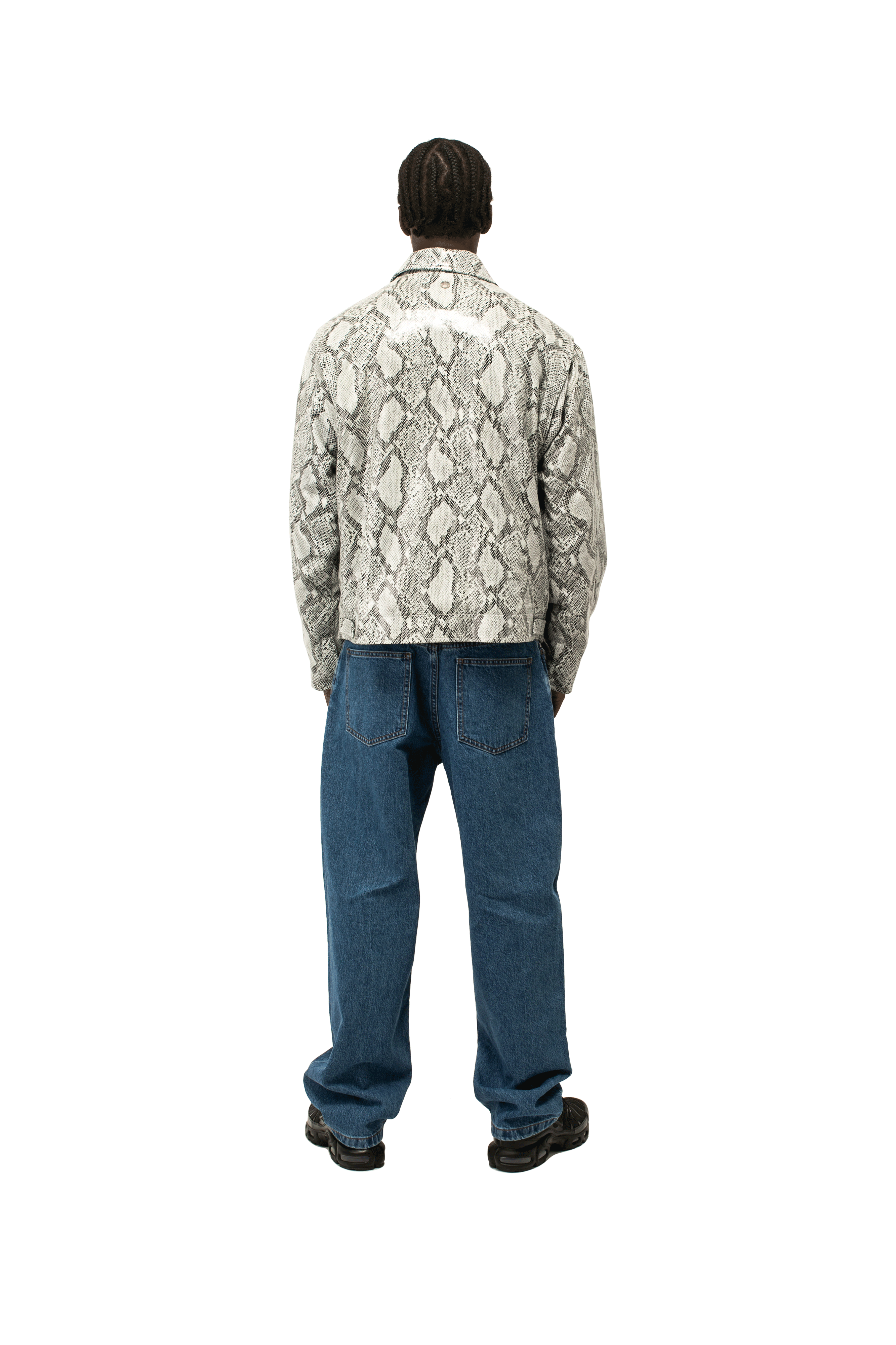 One Block Down Snakeskin Leather Jacket