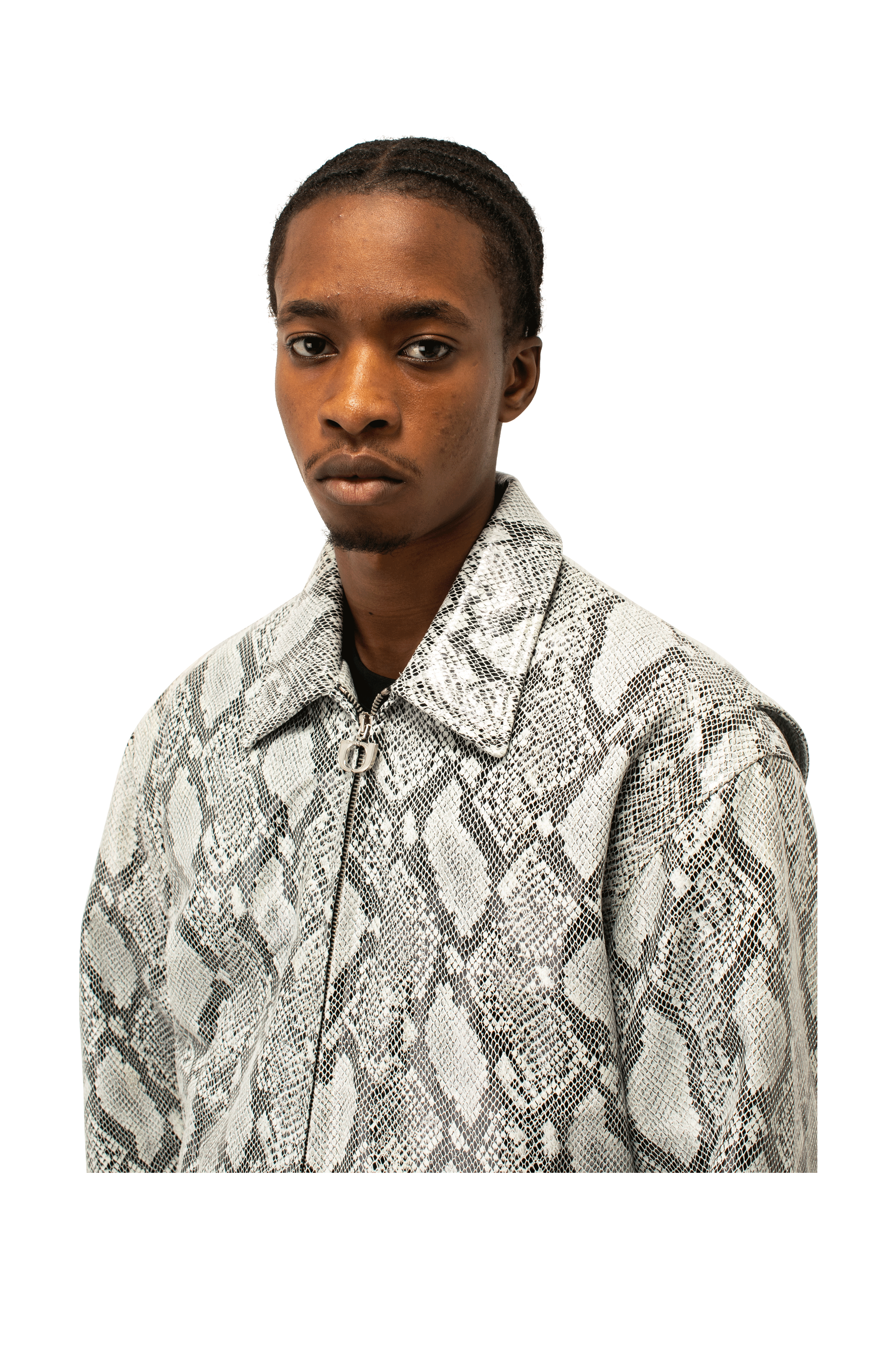 One Block Down Snakeskin Leather Jacket