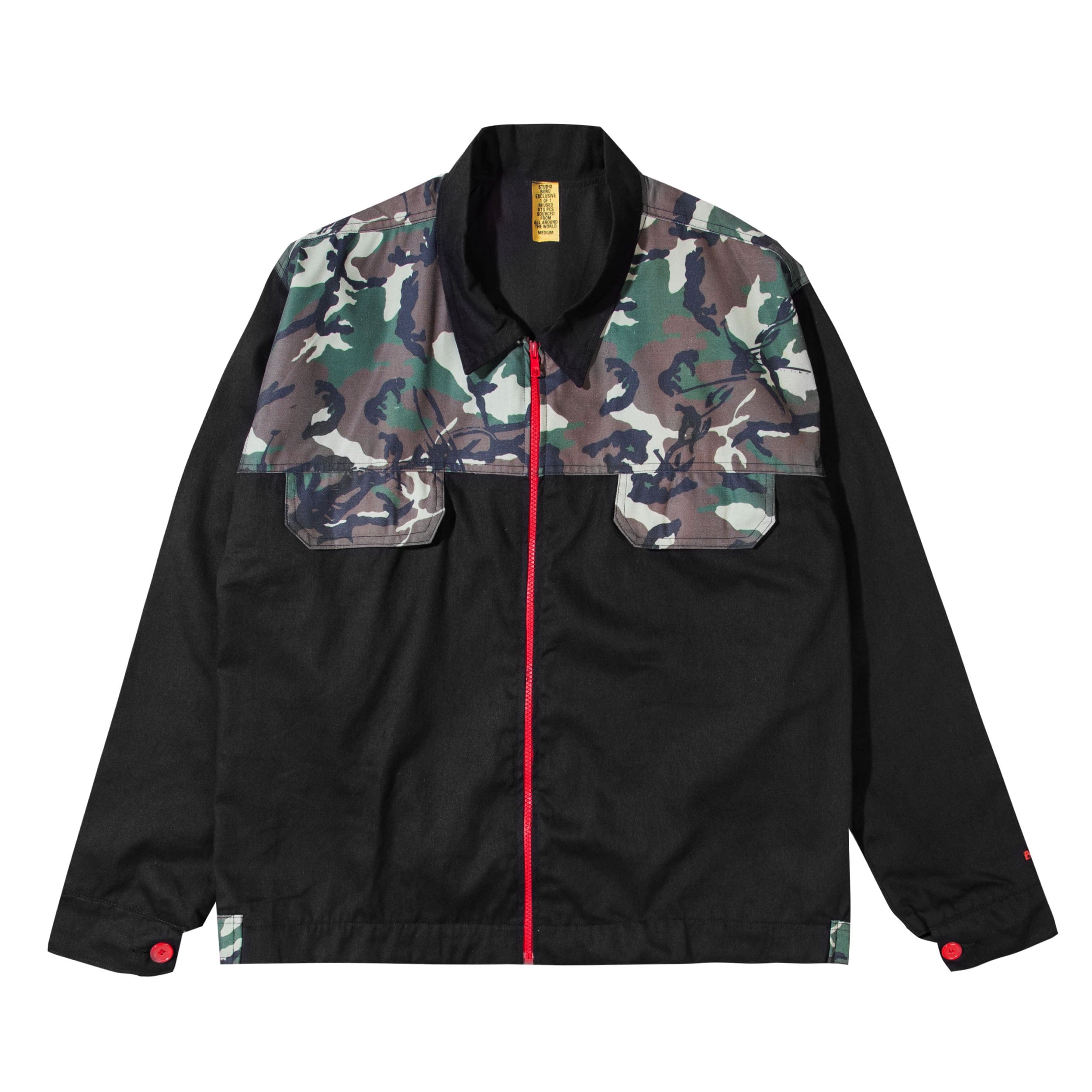 Buru Studio Camo Barb Wire Work Jacket - Multi