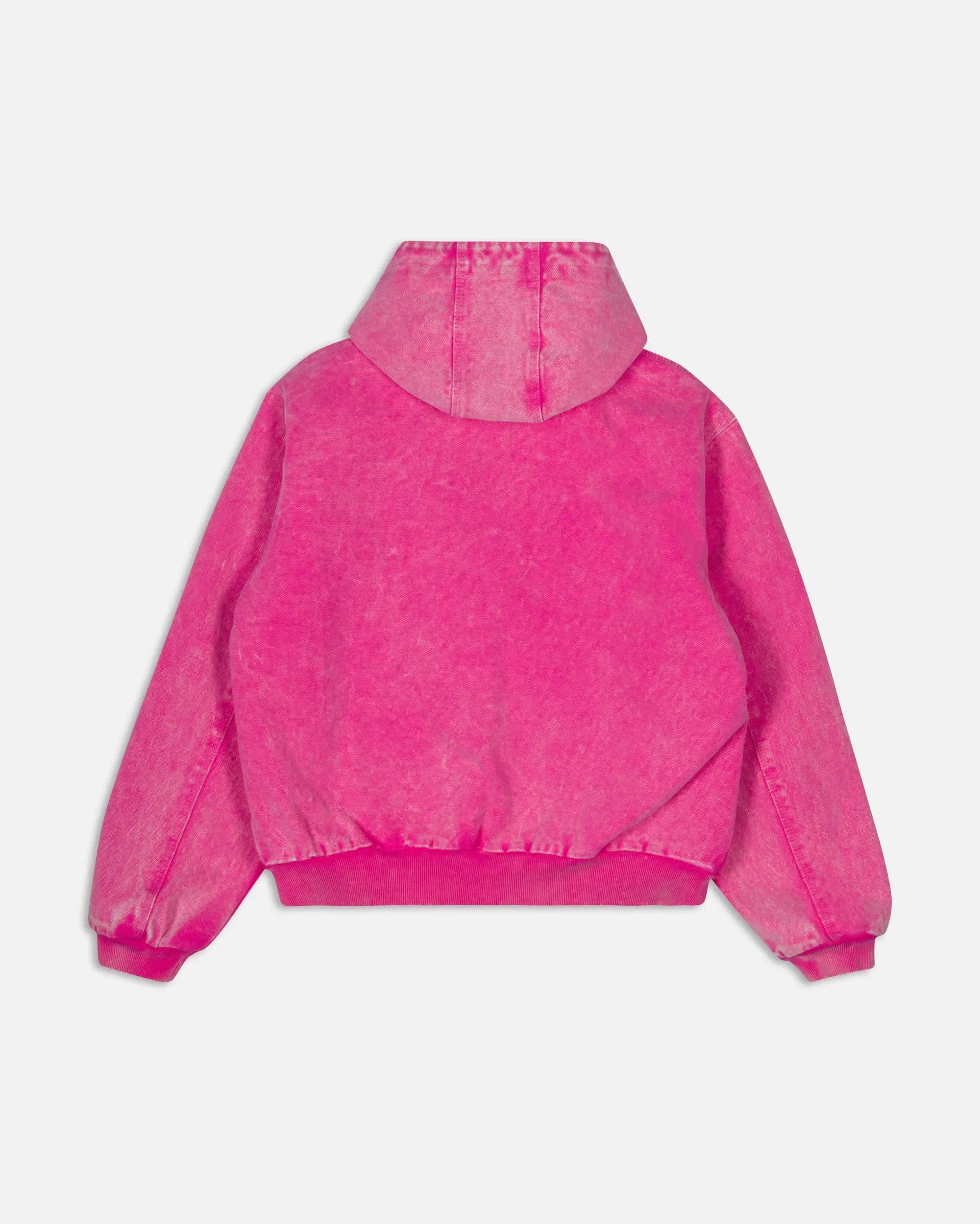 Purple Patta Peace Canvas Hooded Jacket (Fuchsia Purple)