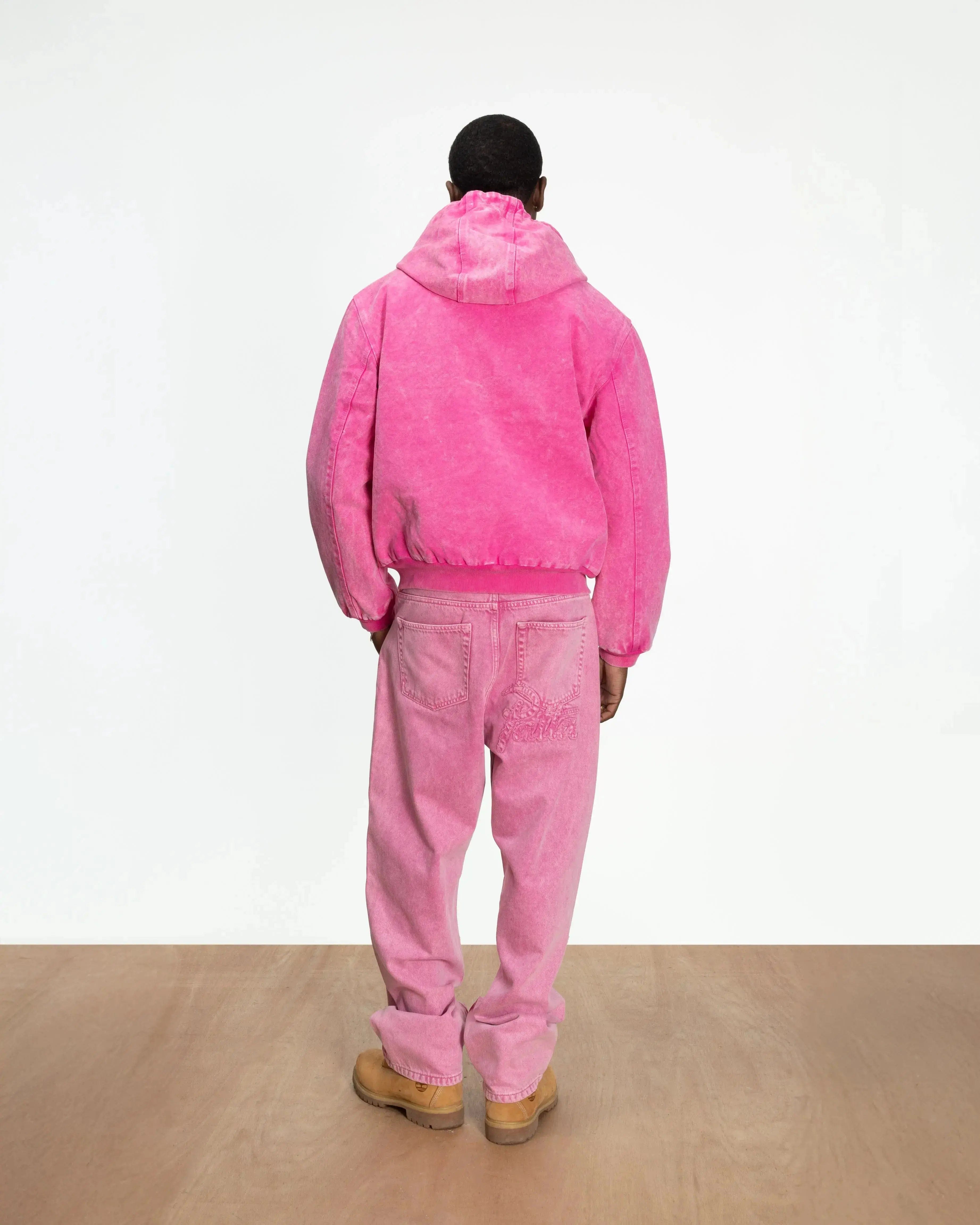 Purple Patta Peace Canvas Hooded Jacket (Fuchsia Purple)