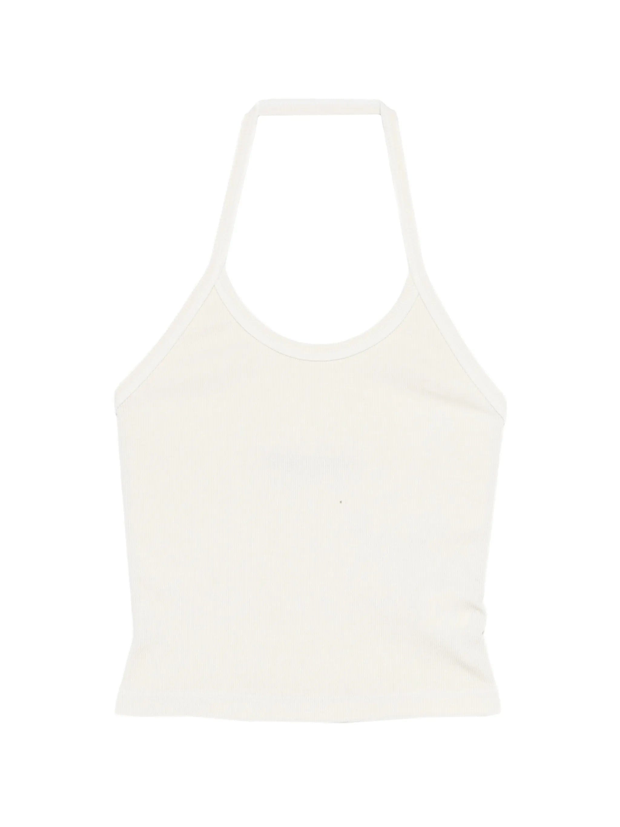 Enza Costa halter - neck ribbed tank top