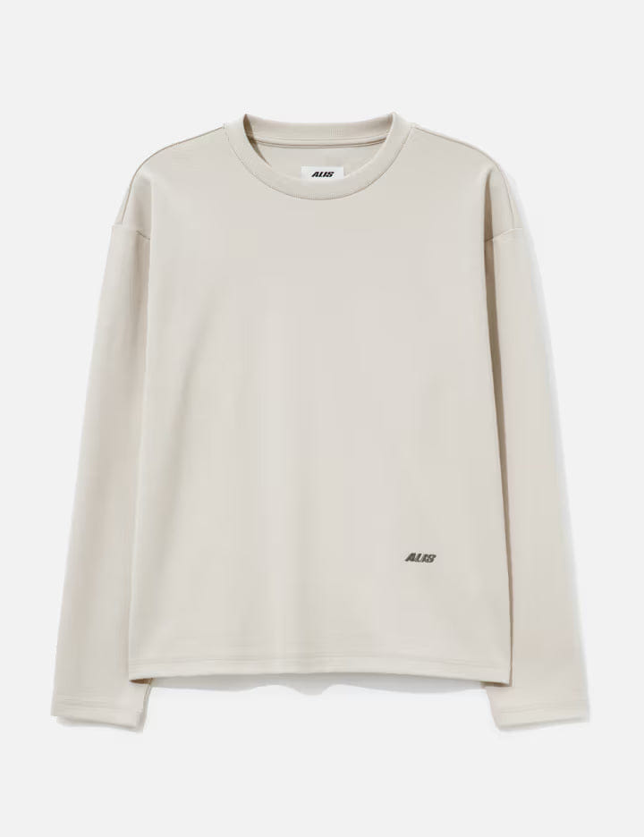 ALIS Joshua Long Sleeve In Rib With Back Print