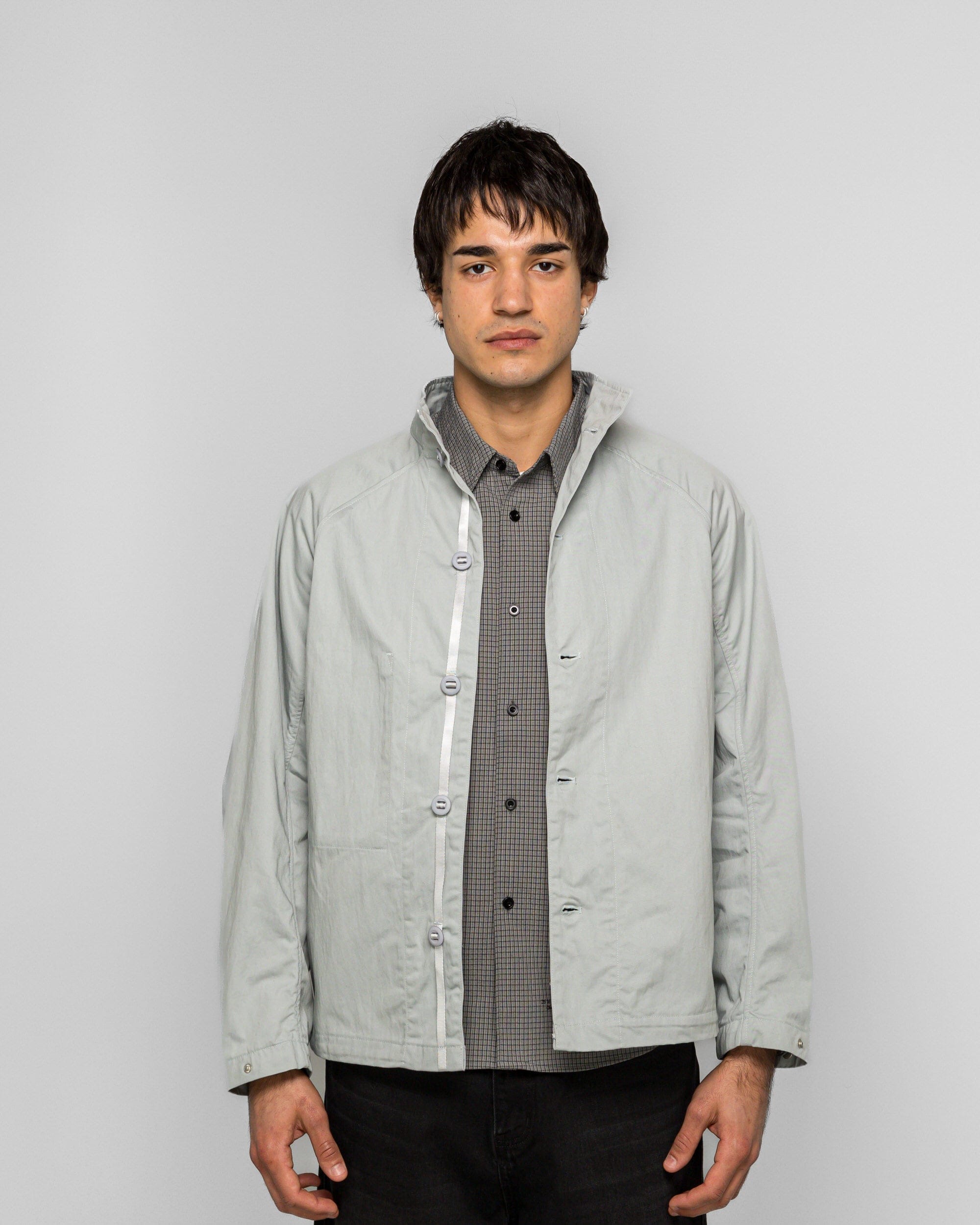Observe Mock Neck Jacket - Ice Blue