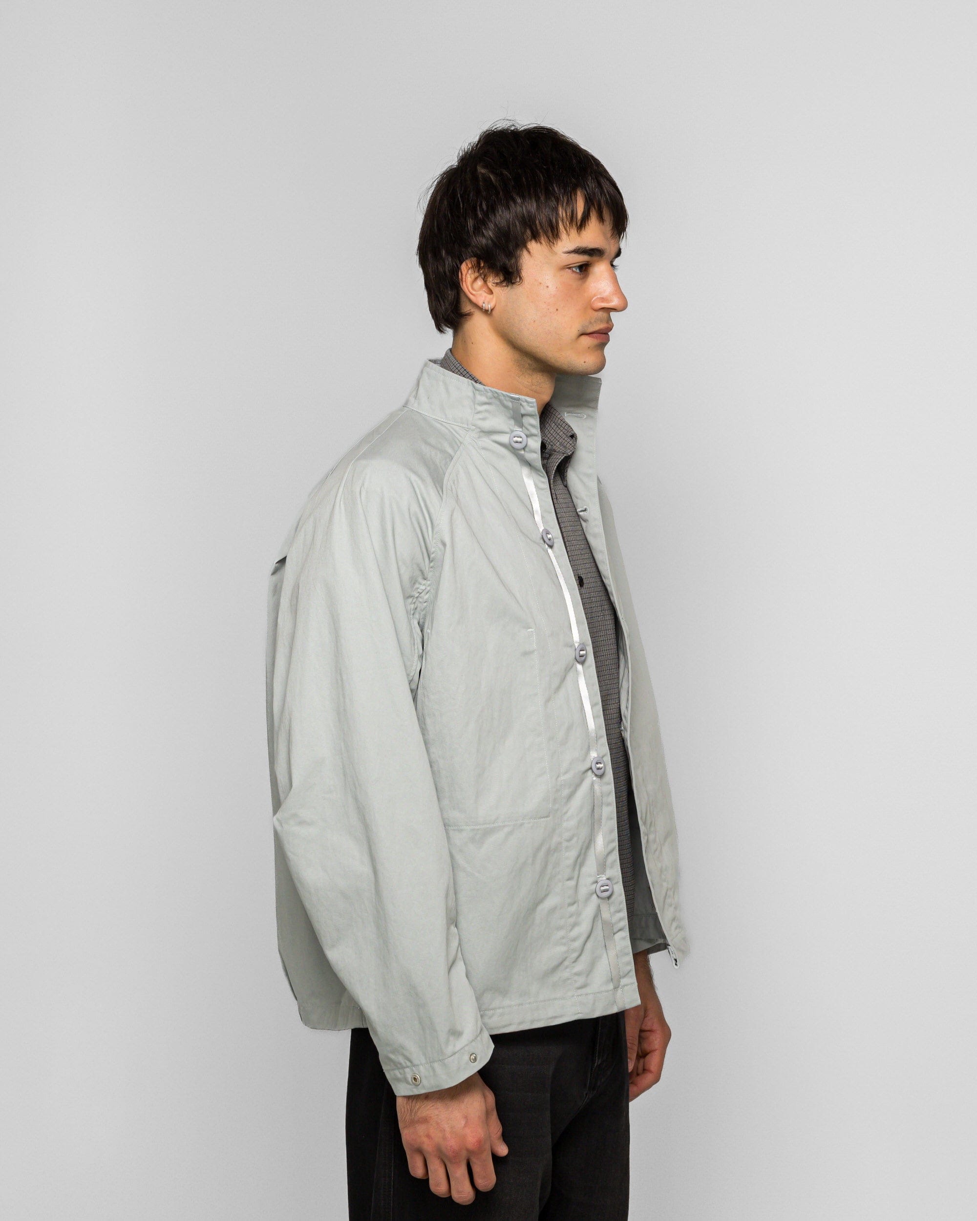Observe Mock Neck Jacket - Ice Blue