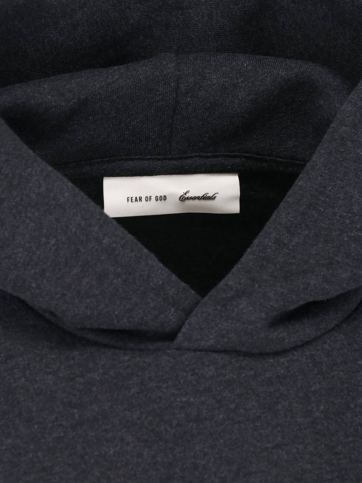 Logo Dark Grey Cotton Contrast Logo Hoodie
