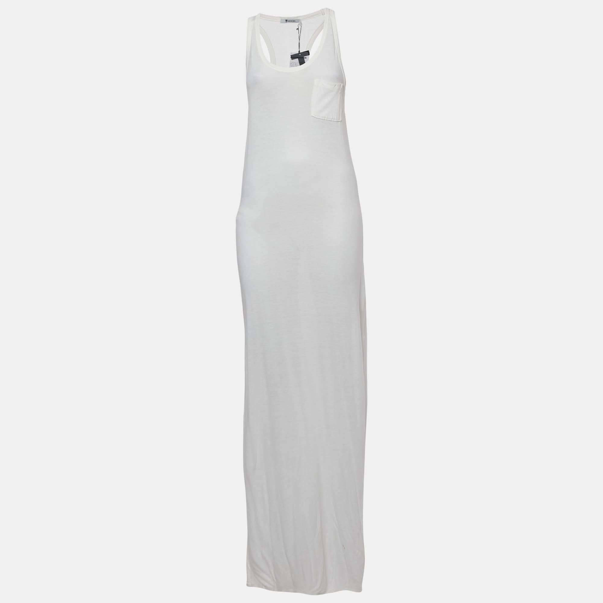 White Jersey Tank Dress