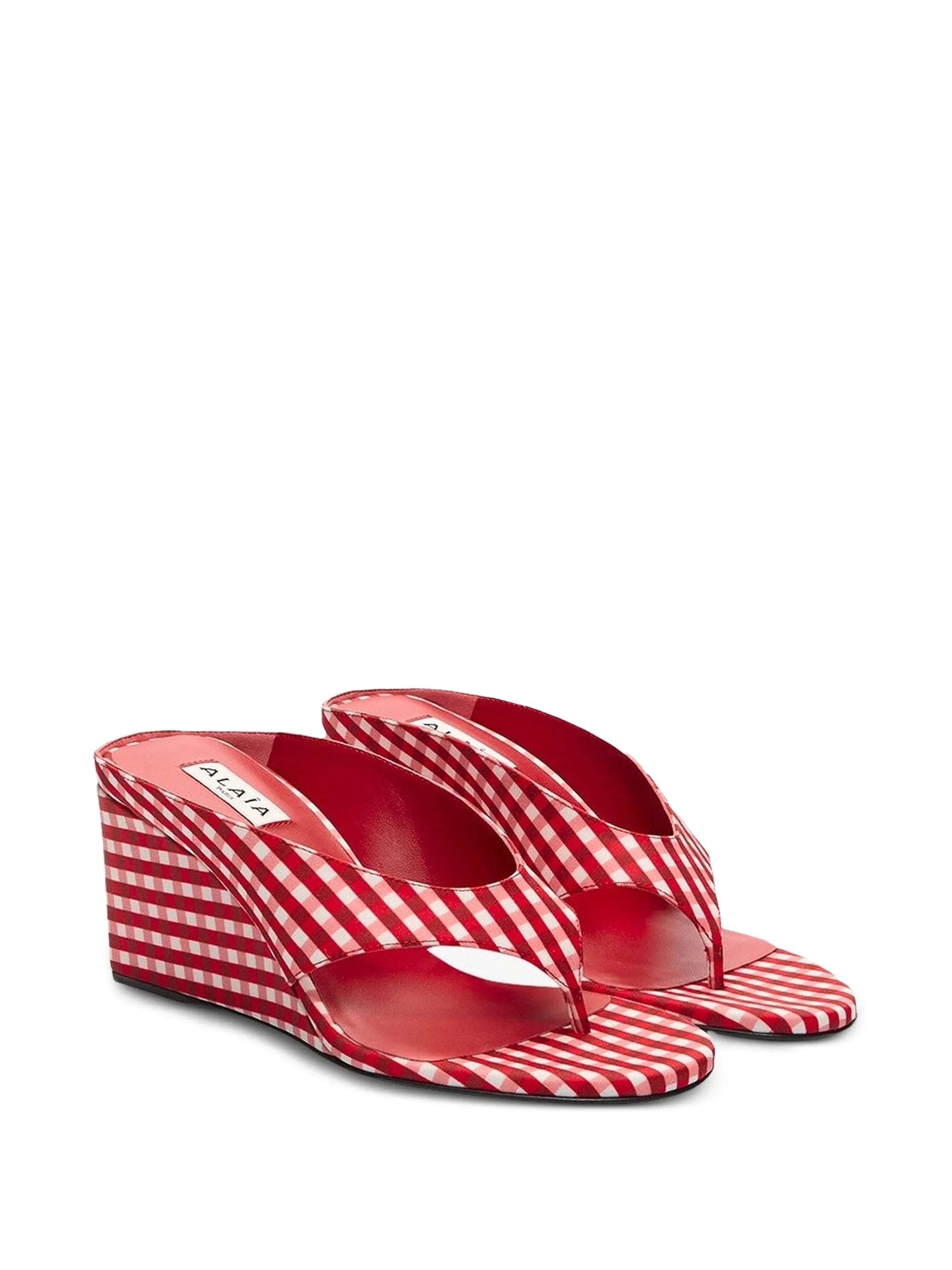 Alaïa thong wedge sandals
