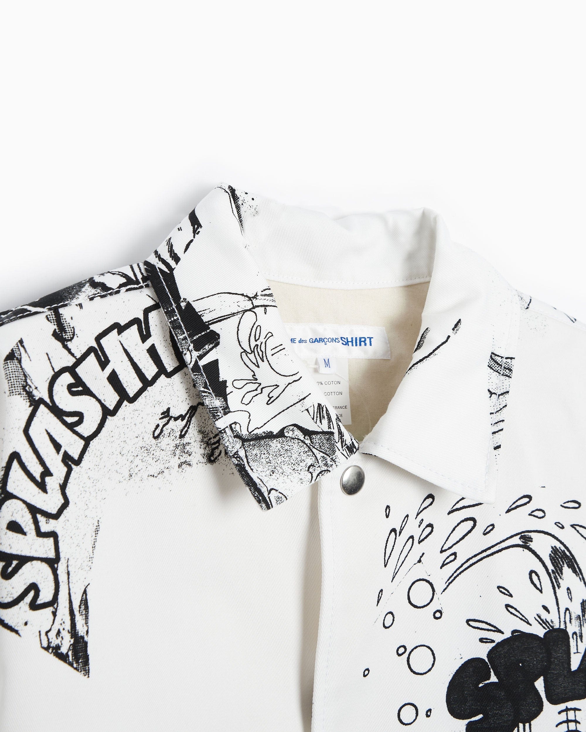 Comme des Garçons Shirt Sobrecamisa Comme Des Garçons Shirt x Christian Marclay Men's Woven Jacket para hombre