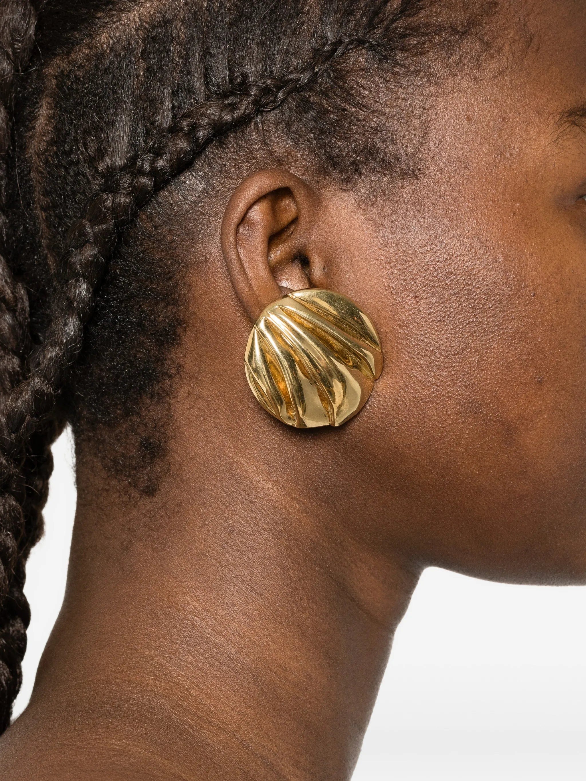 Chloé Pleats clip - on earrings