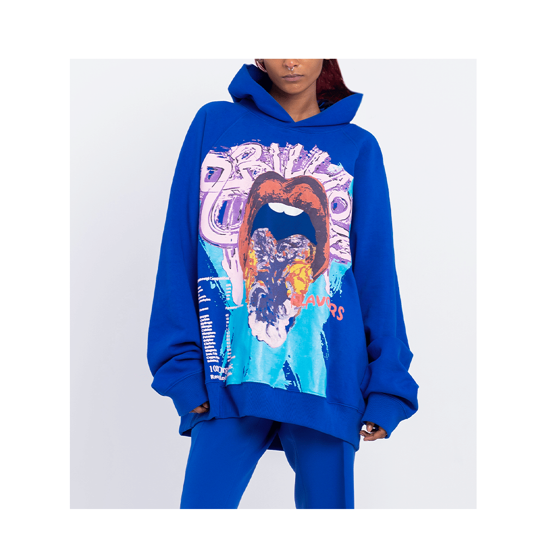 Blue 8 Billion Flavours' Hoodie (Blue)